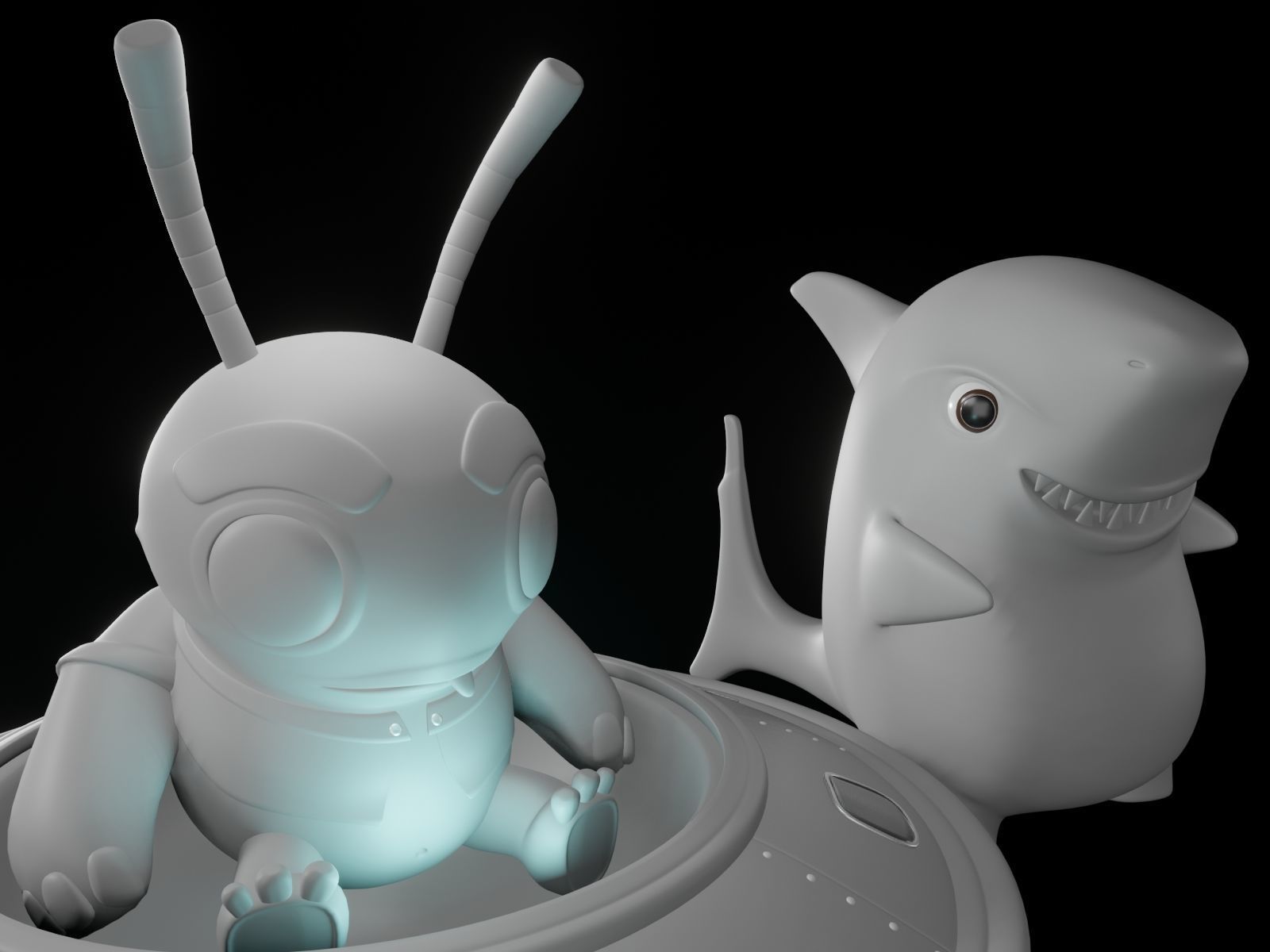 CUTE ALIENS E MONSTERS - friends 3D print model_1