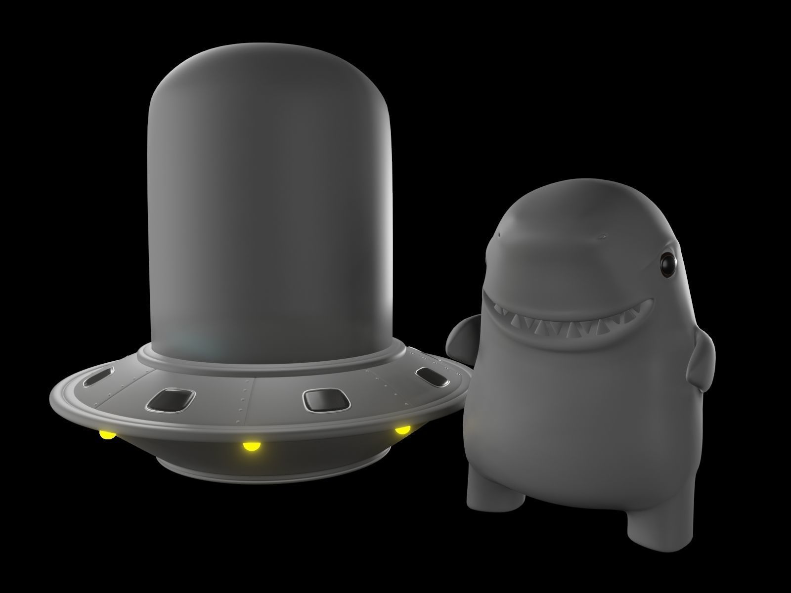 CUTE ALIENS E MONSTERS - friends 3D print model_2