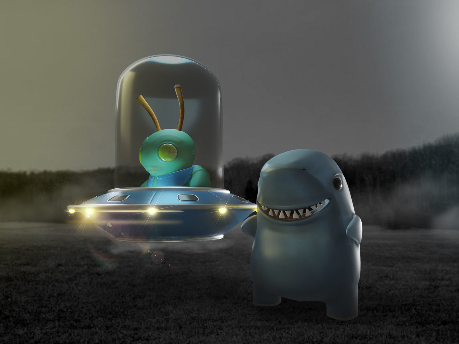 CUTE ALIENS E MONSTERS - friends 3D print model_4