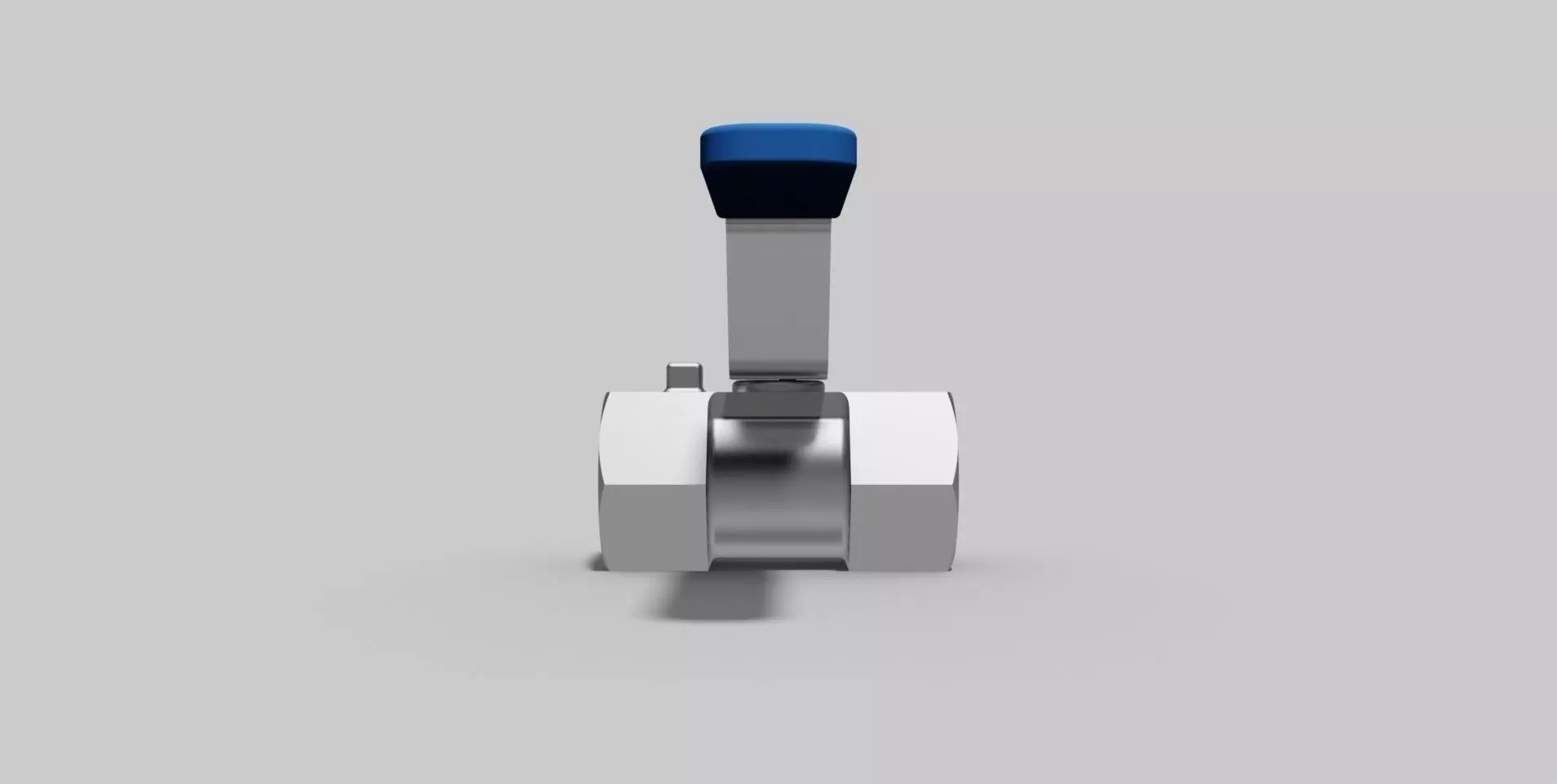 1 Inch BSP - Ball valve NC - Autodesk Inventor 3D model_0