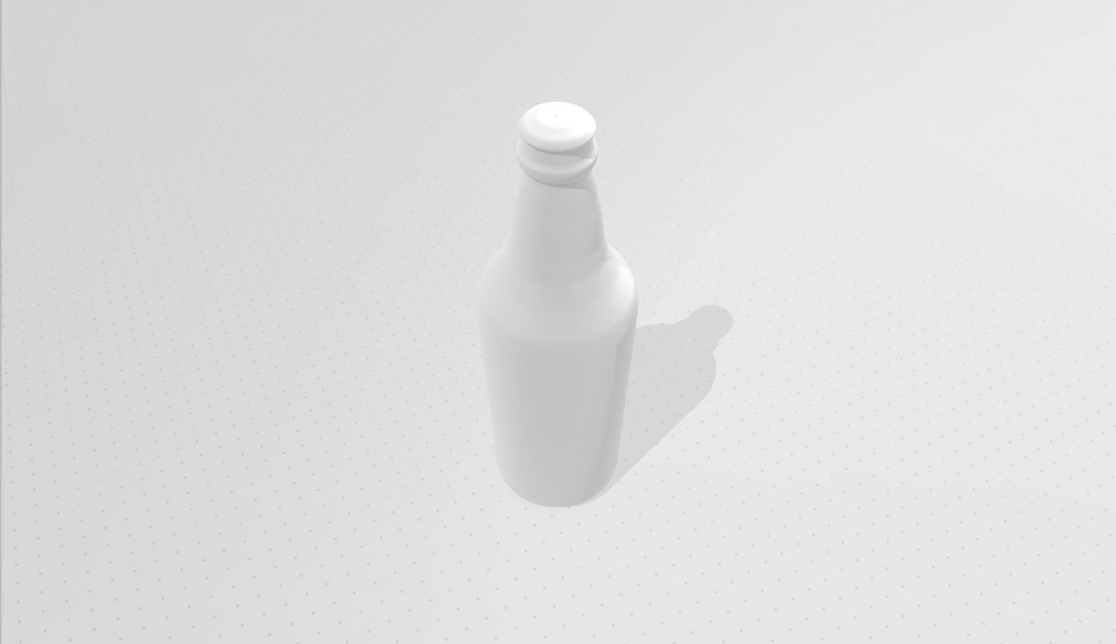 Simple Bottle 3D model_1