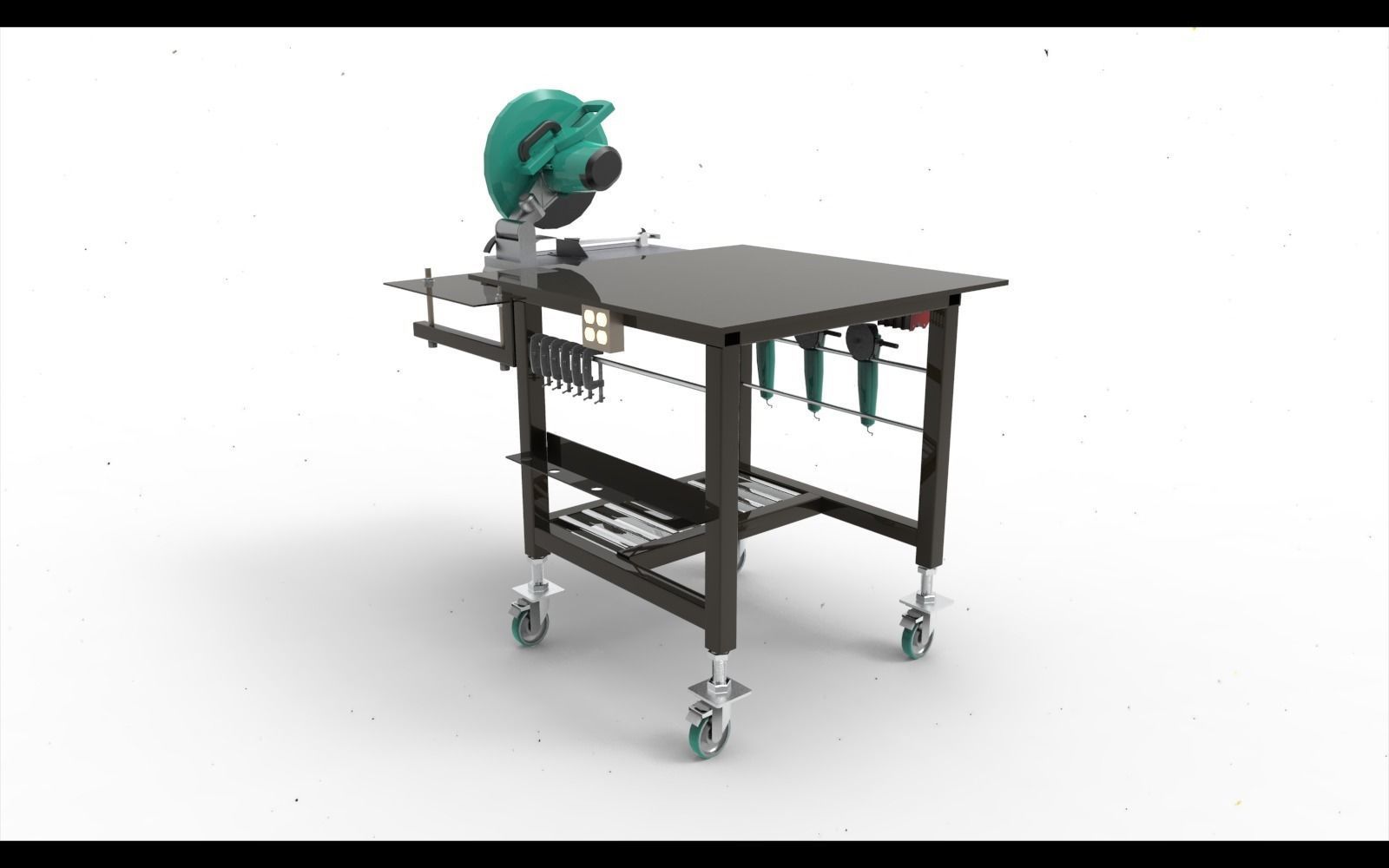 Welding Table 3D model_3