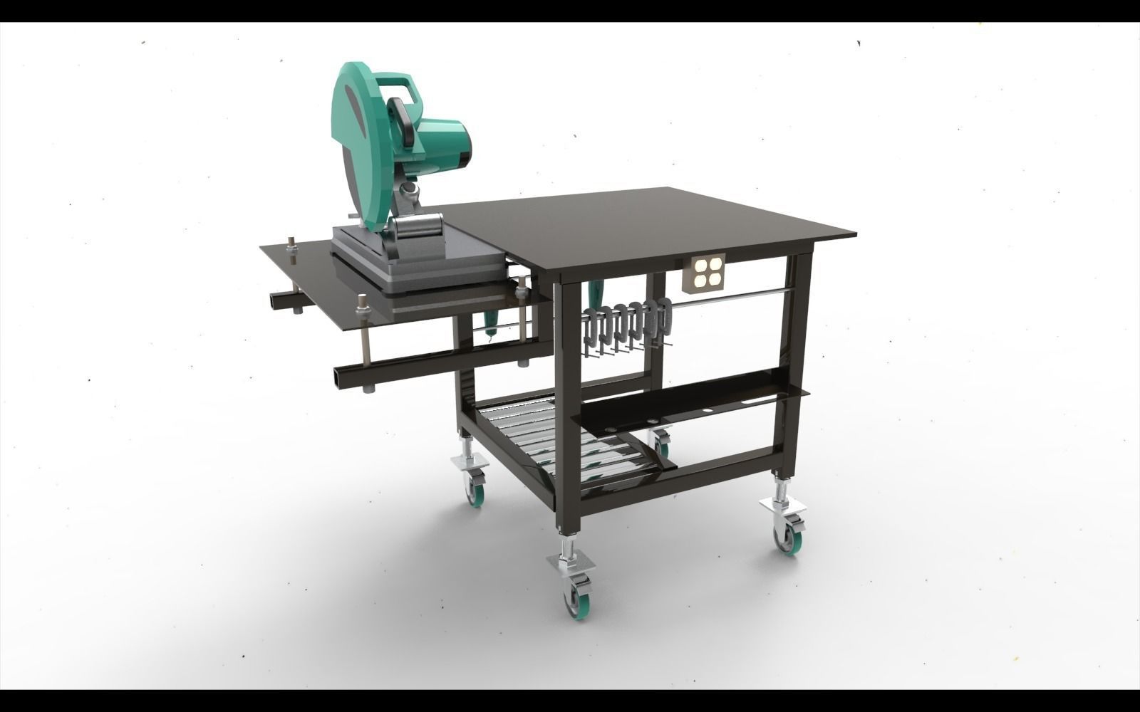 Welding Table 3D model_4