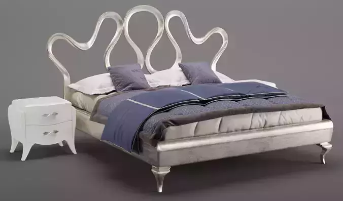 Bed No 04 3D model