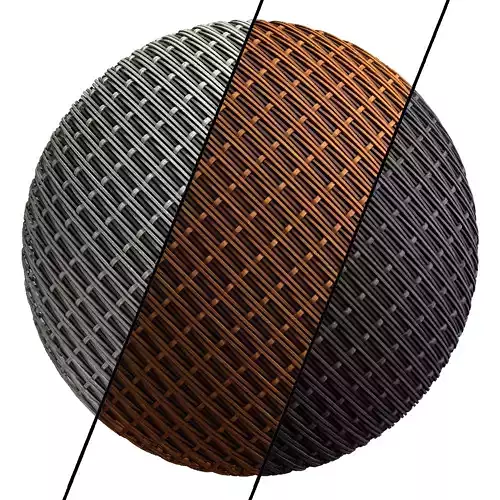 Wicker materials 17- PBR 4k by Sbsar