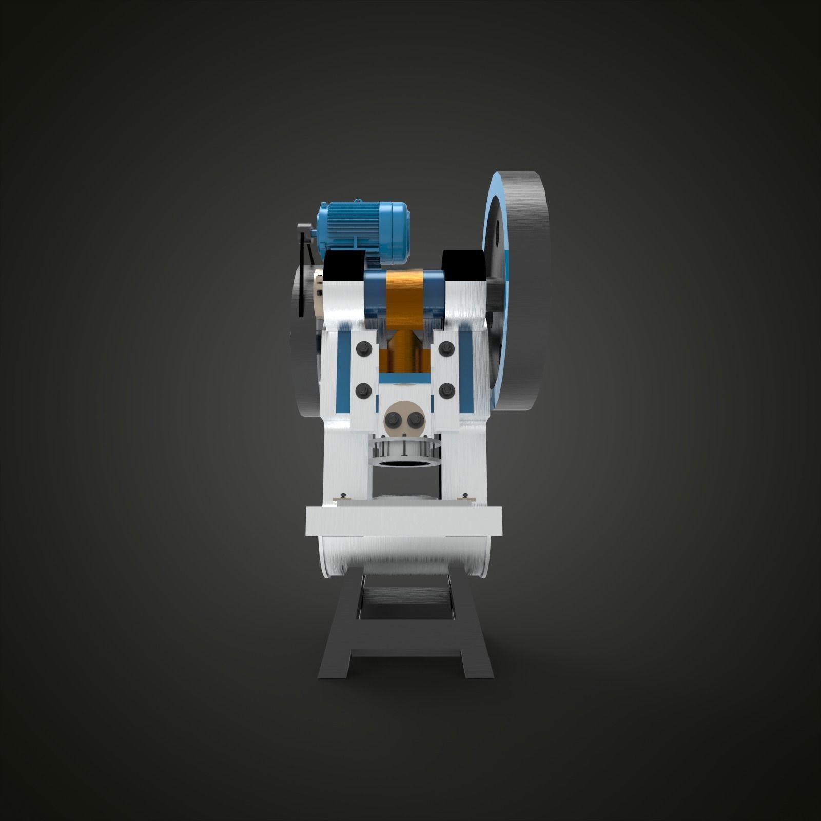 Press Machine 3D model_1