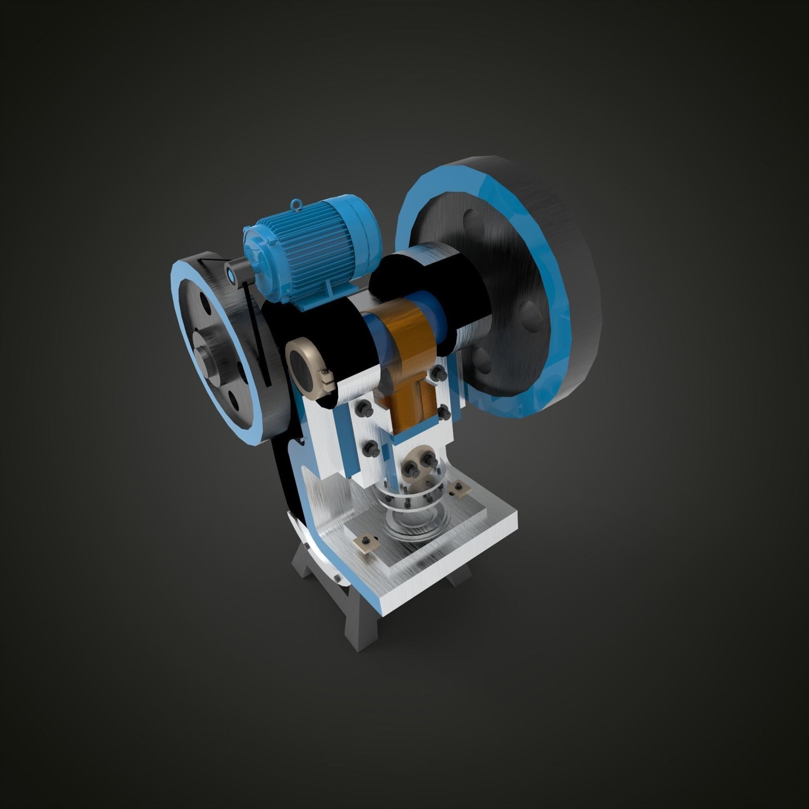 Press Machine 3D model_5