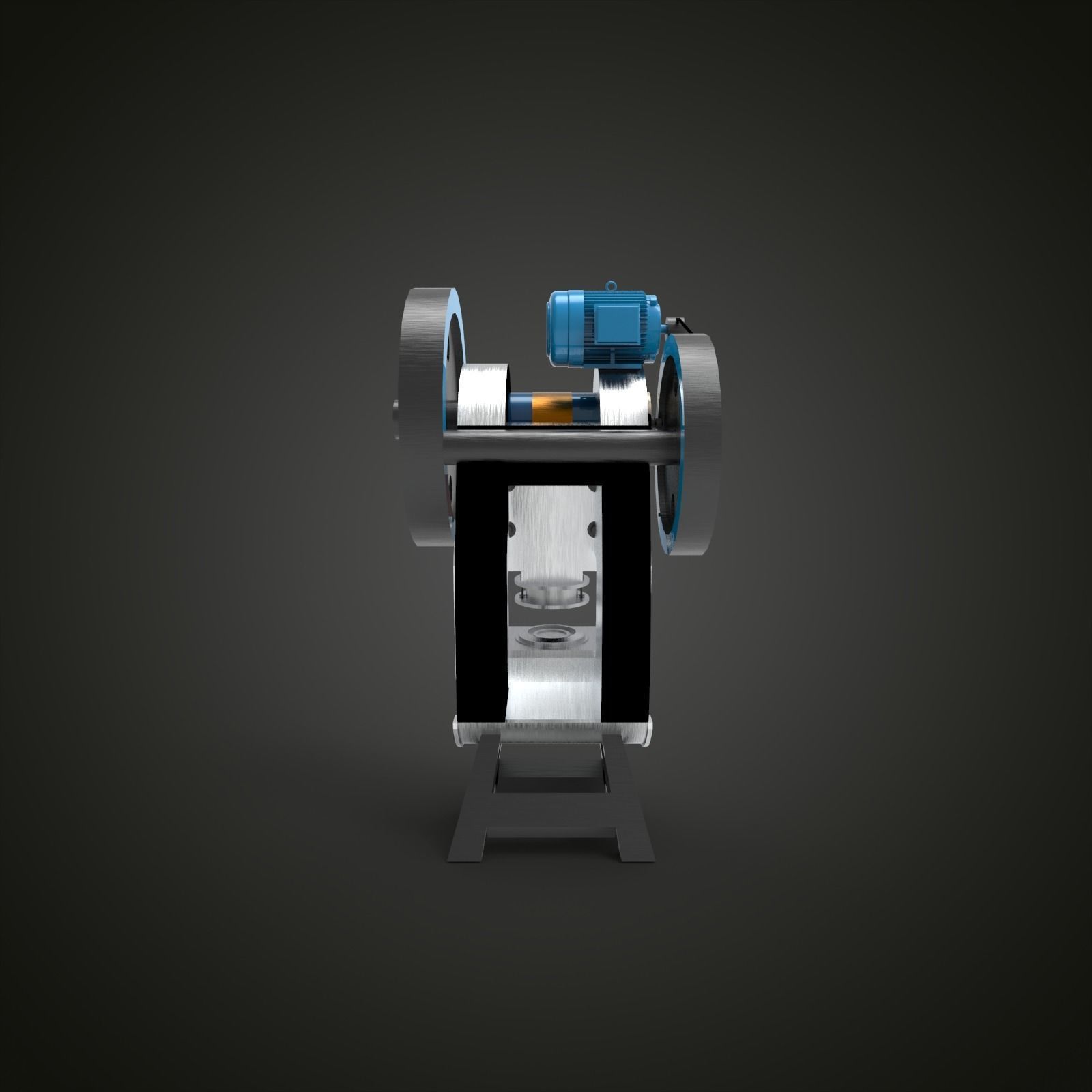 Press Machine 3D model_2