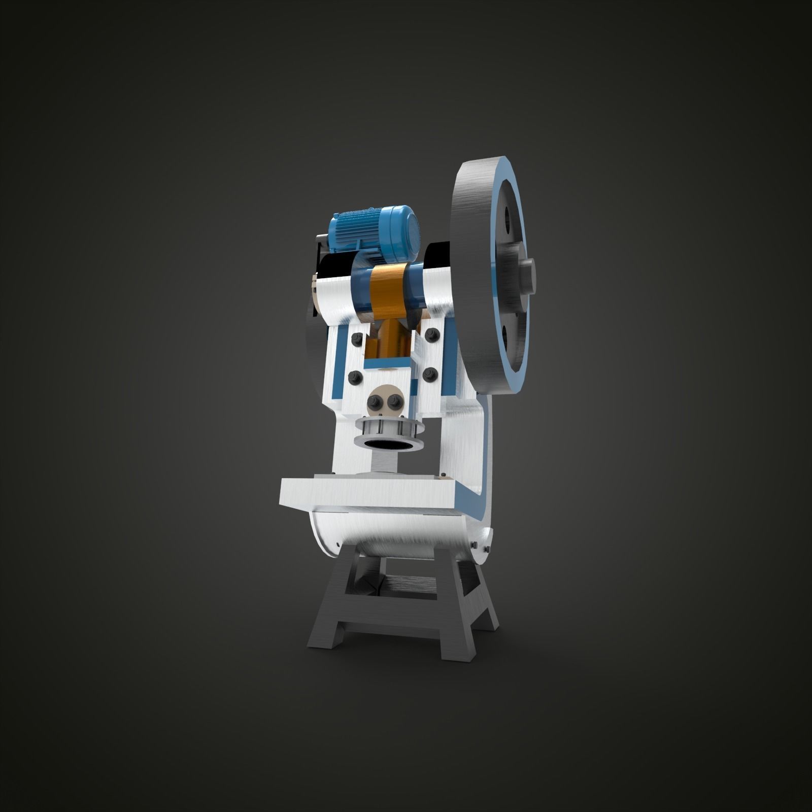 Press Machine 3D model_6
