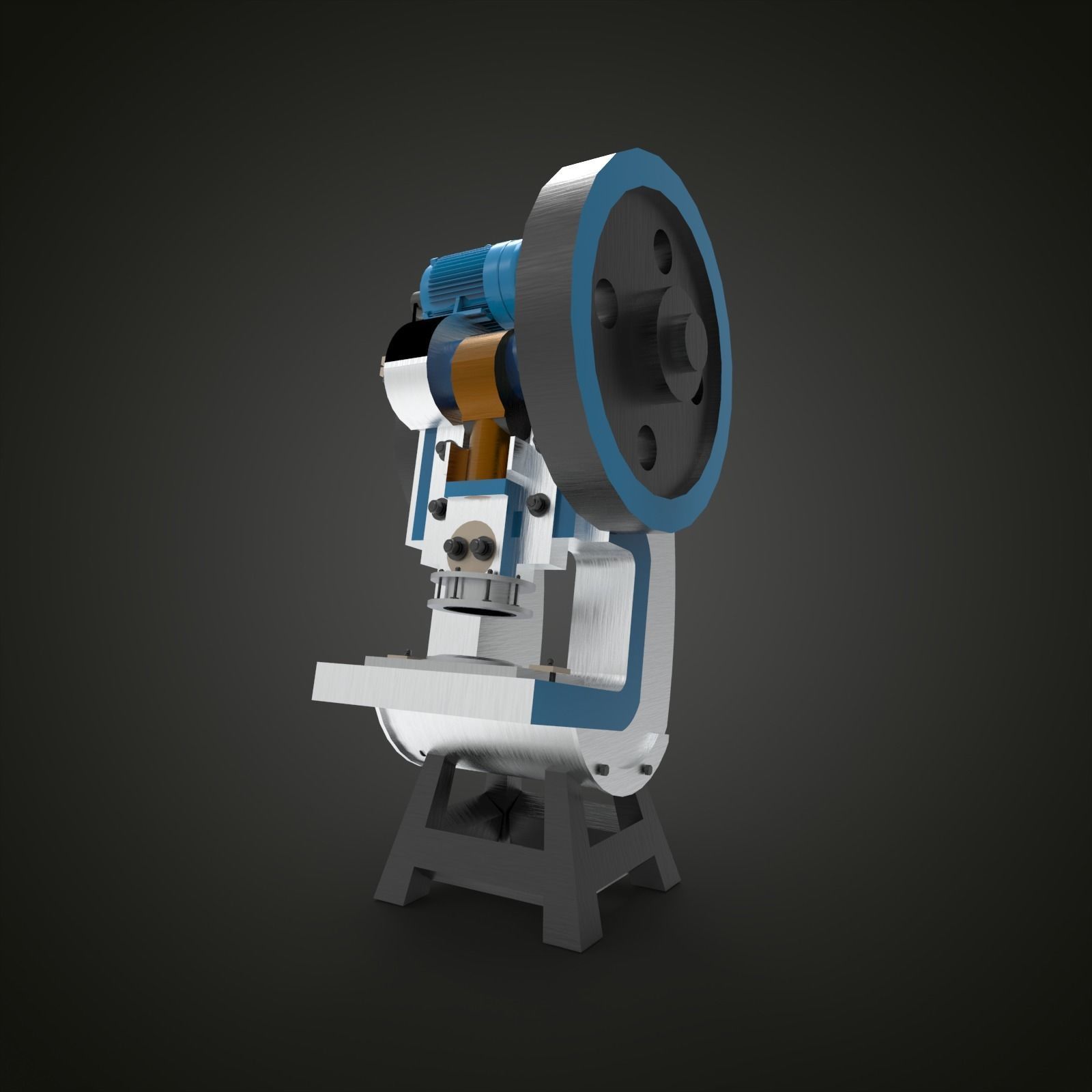 Press Machine 3D model_4