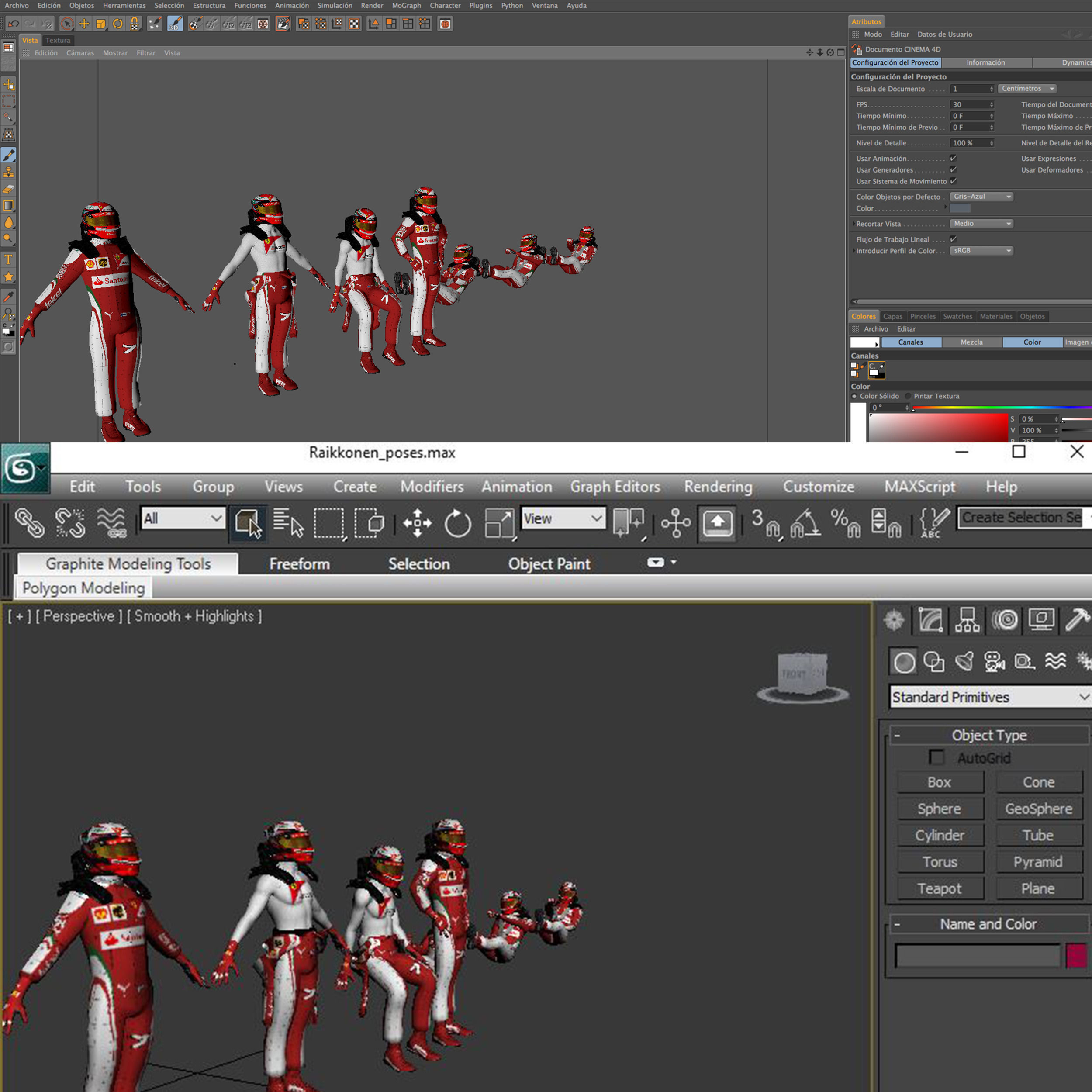 Kimi Raikkonen 2016 Low-poly 3D model_12