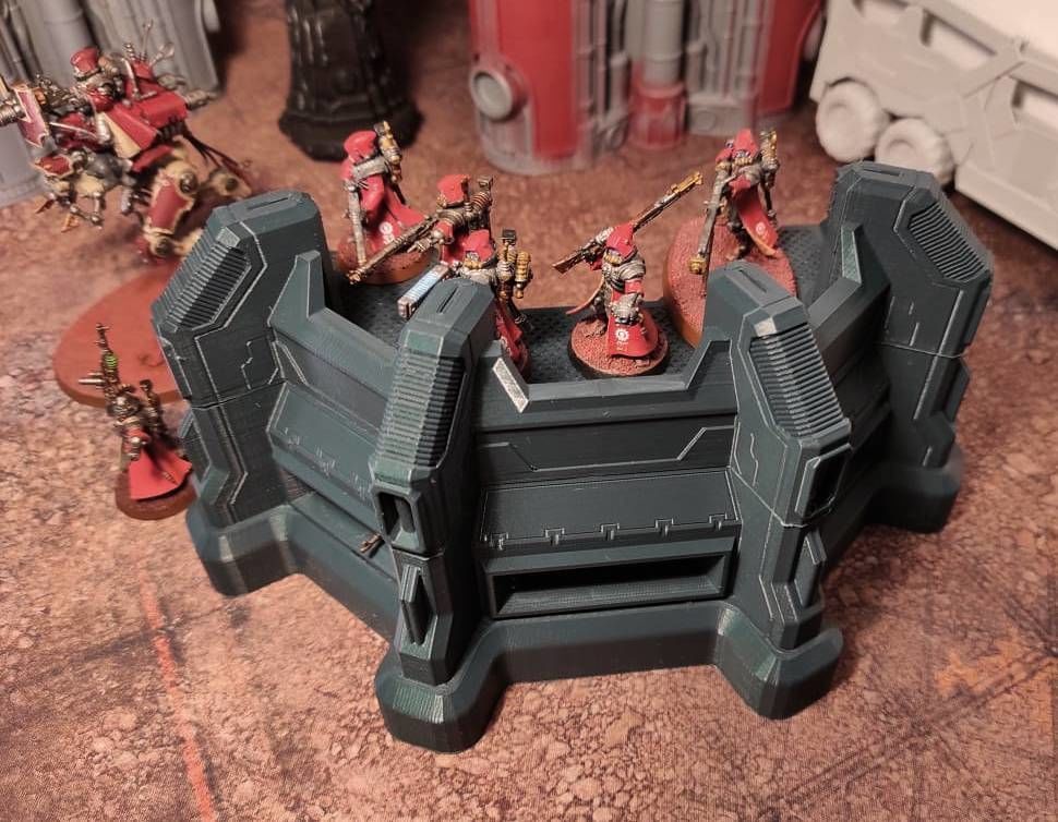 Heavy Infantry Bunker for Warhammer 40k 30k Star Wars 3D print model_2