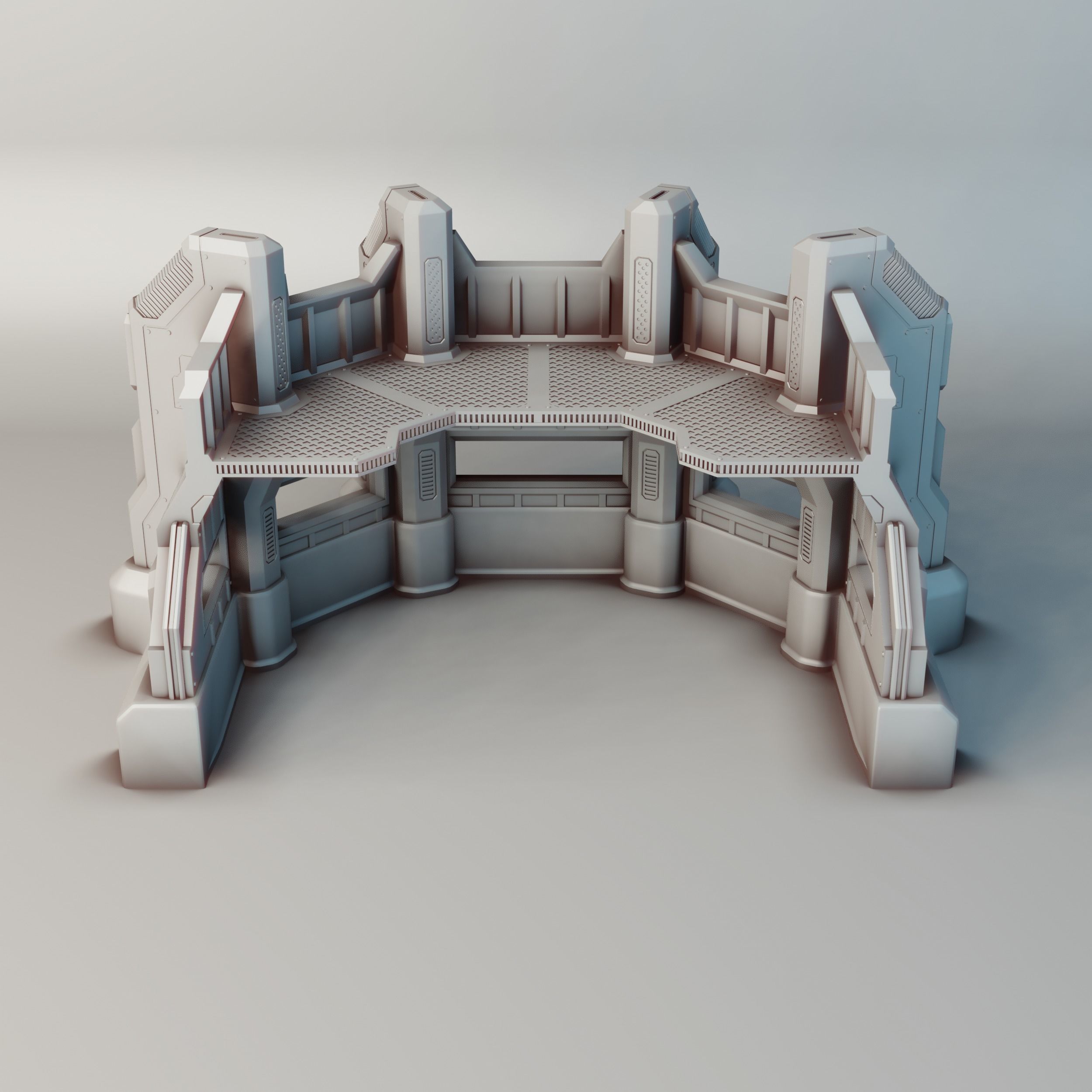 Heavy Infantry Bunker for Warhammer 40k 30k Star Wars 3D print model_6