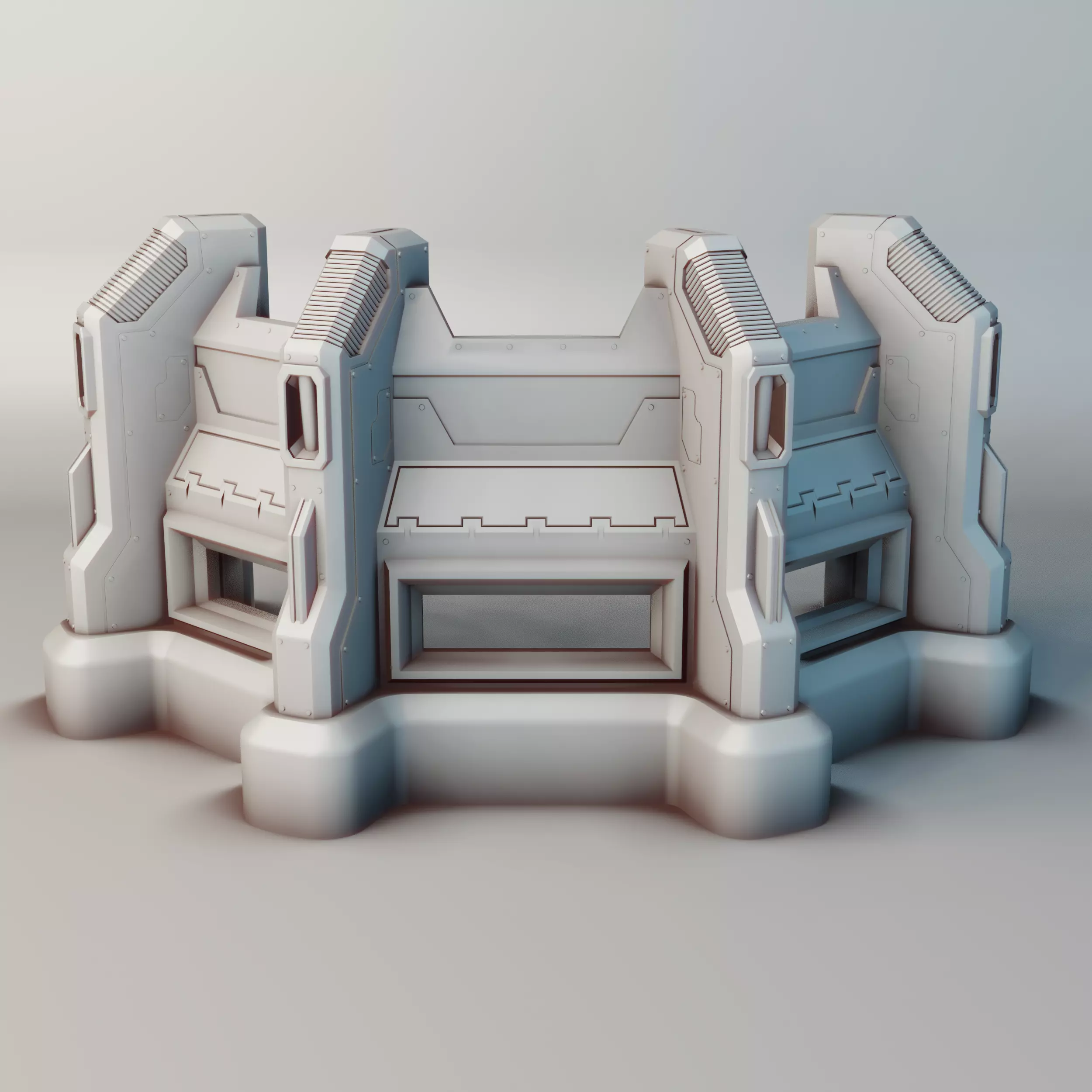 Heavy Infantry Bunker for Warhammer 40k 30k Star Wars 3D print model_0