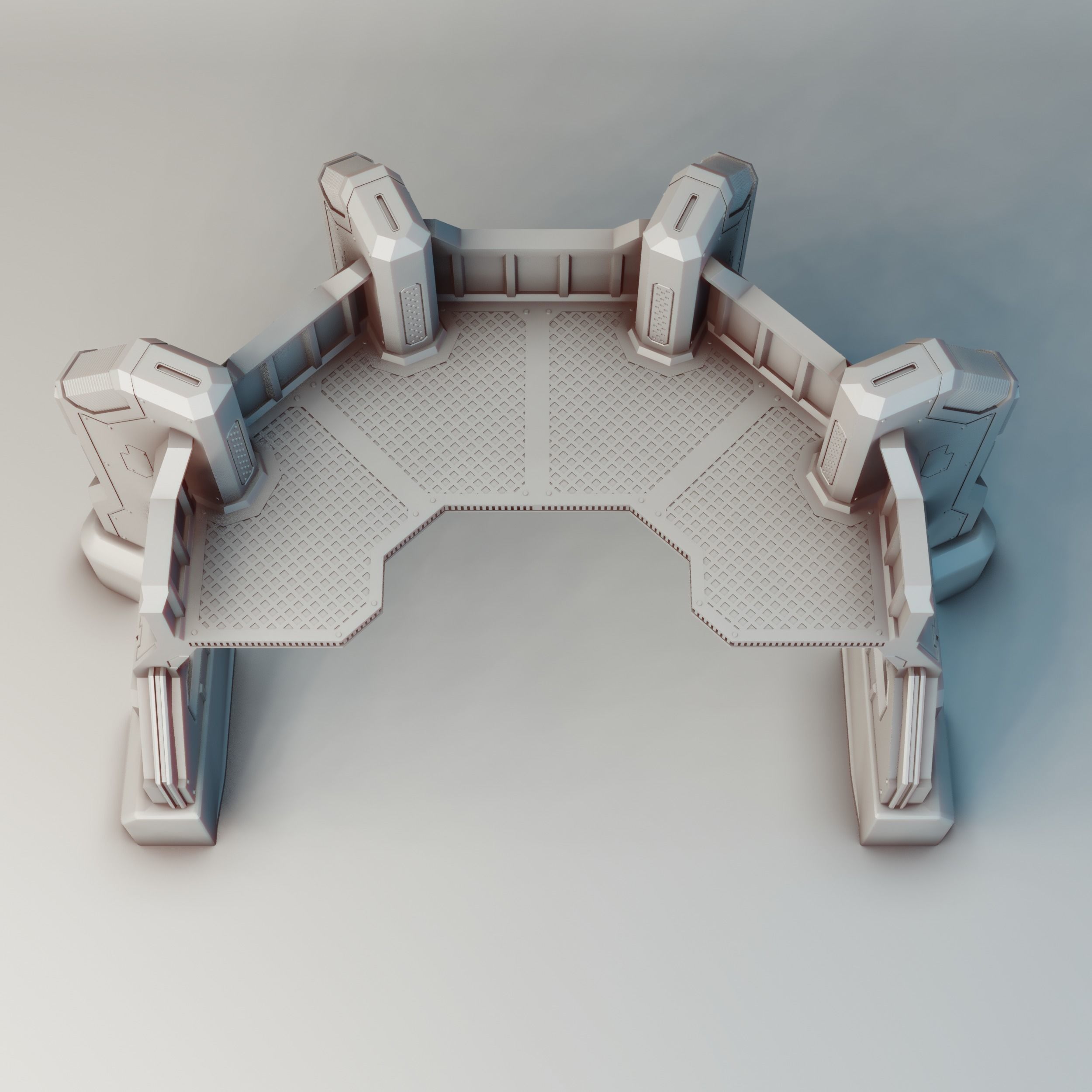 Heavy Infantry Bunker for Warhammer 40k 30k Star Wars 3D print model_10