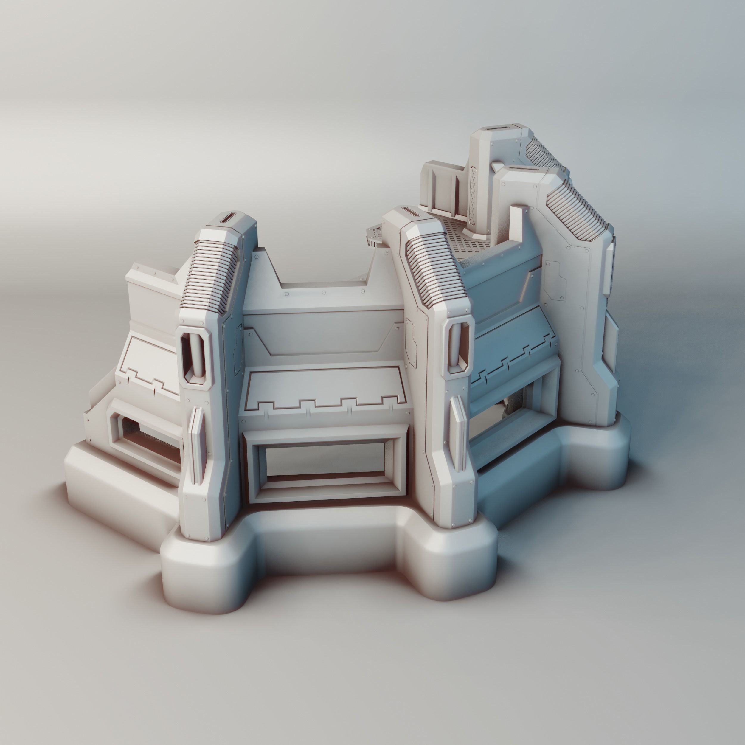 Heavy Infantry Bunker for Warhammer 40k 30k Star Wars 3D print model_4