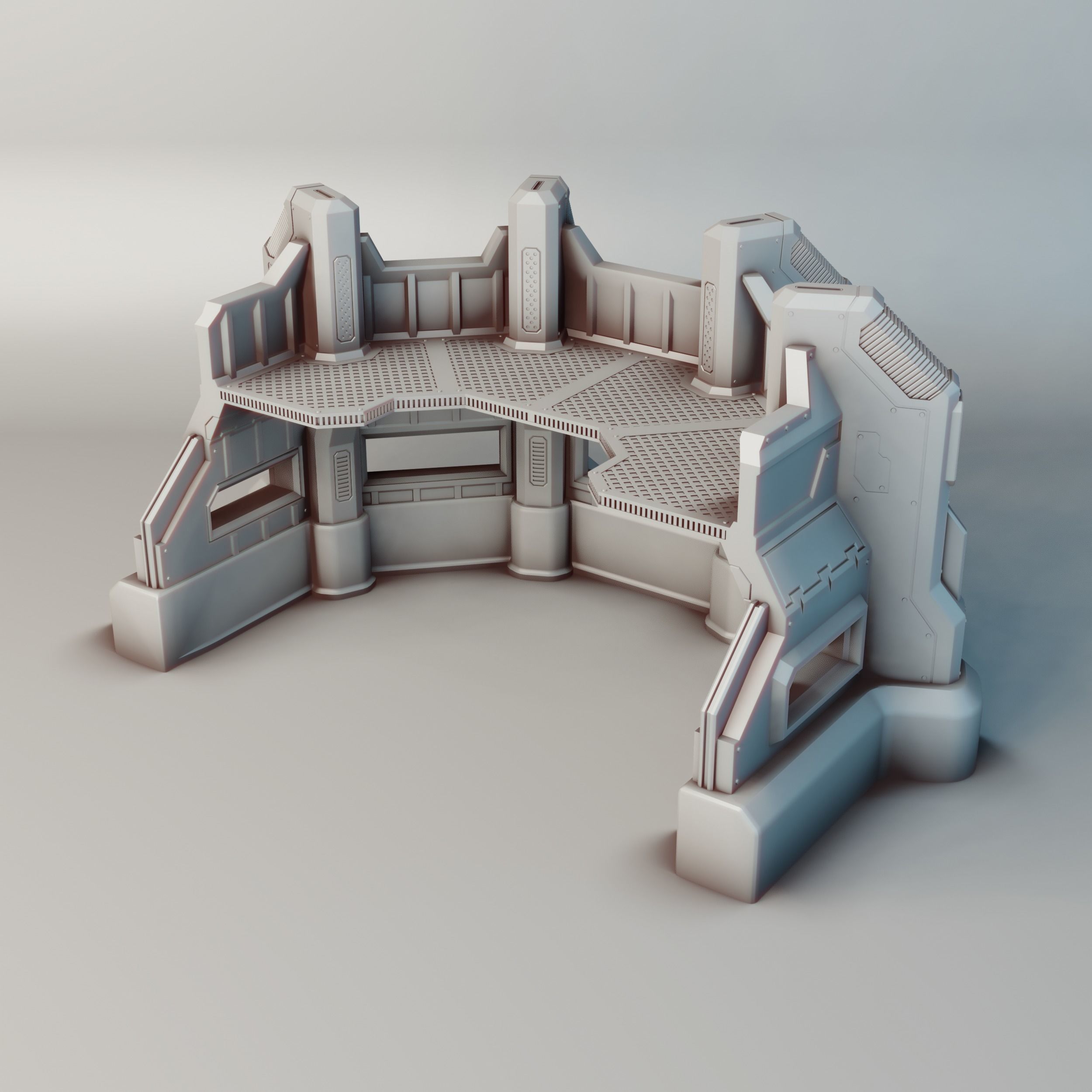 Heavy Infantry Bunker for Warhammer 40k 30k Star Wars 3D print model_5
