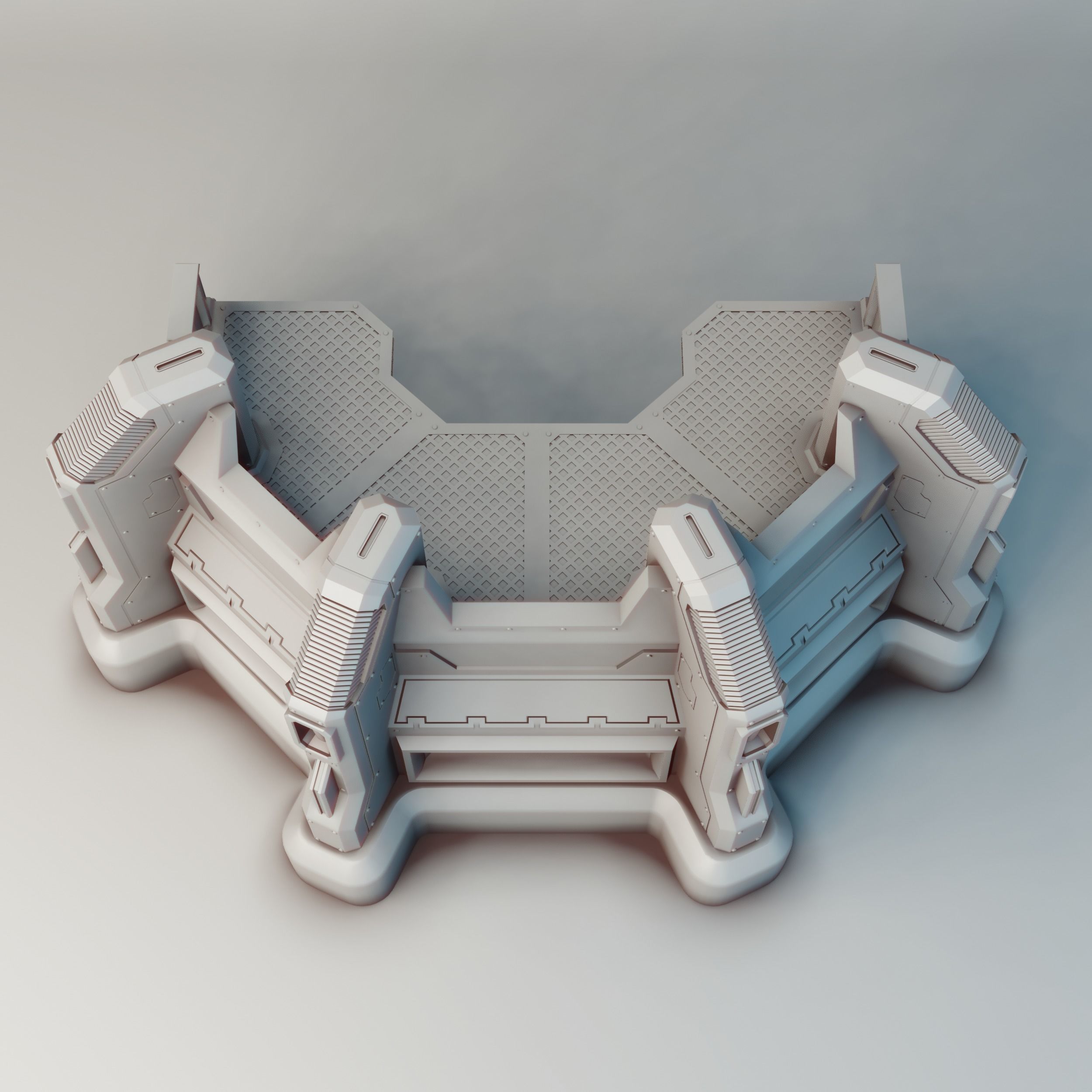 Heavy Infantry Bunker for Warhammer 40k 30k Star Wars 3D print model_9