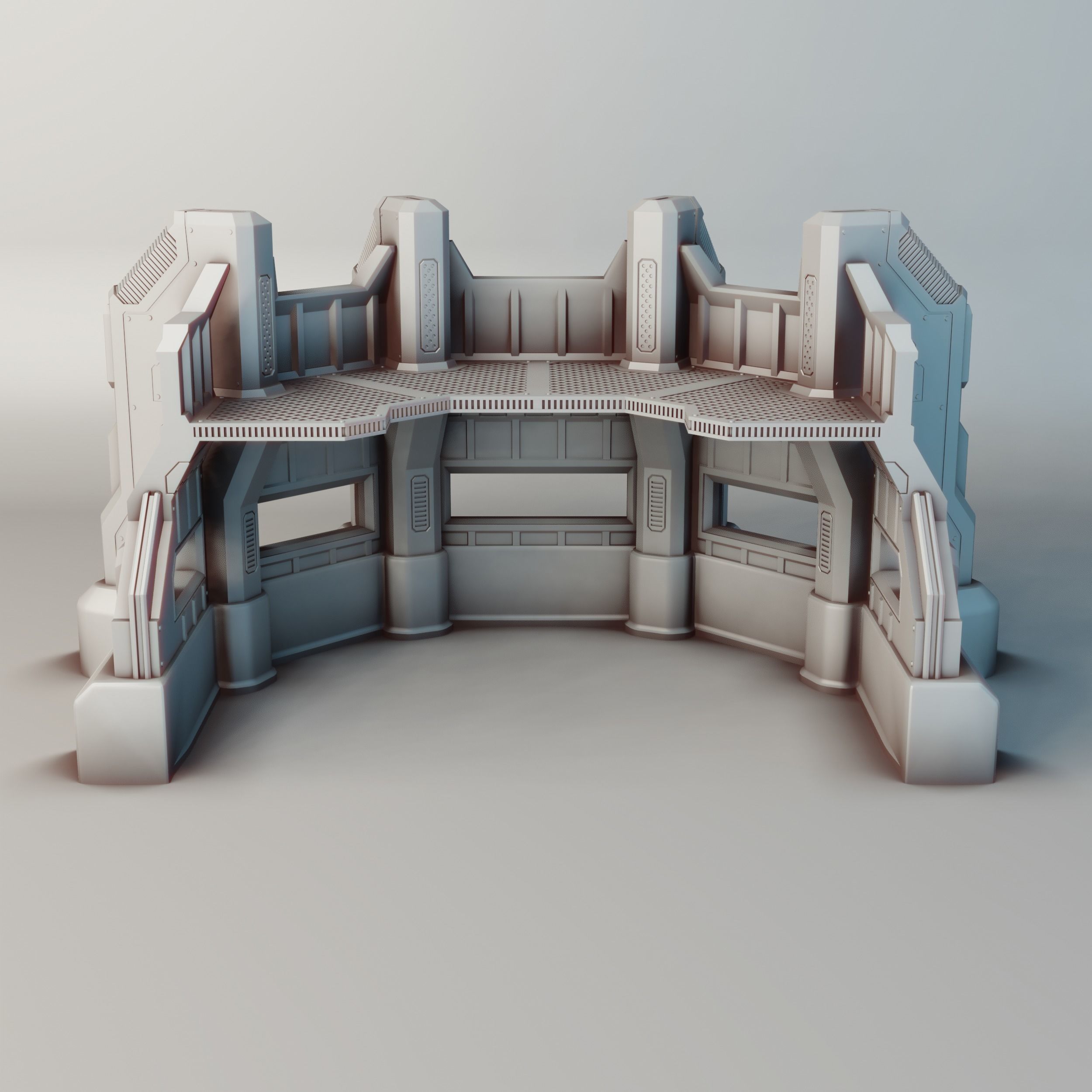 Heavy Infantry Bunker for Warhammer 40k 30k Star Wars 3D print model_11