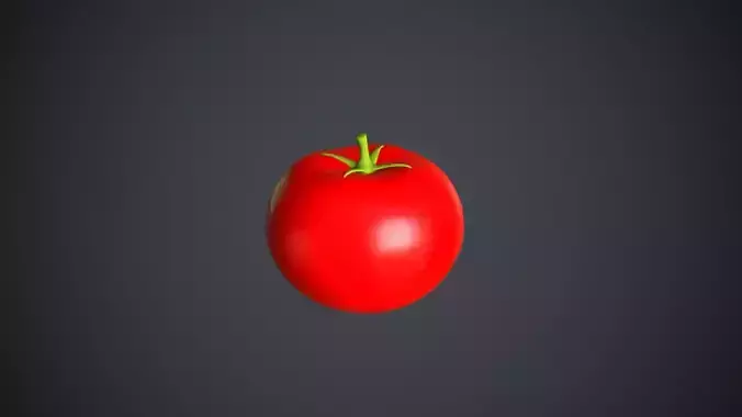 Tomato Cartoon Low-poly 3D model