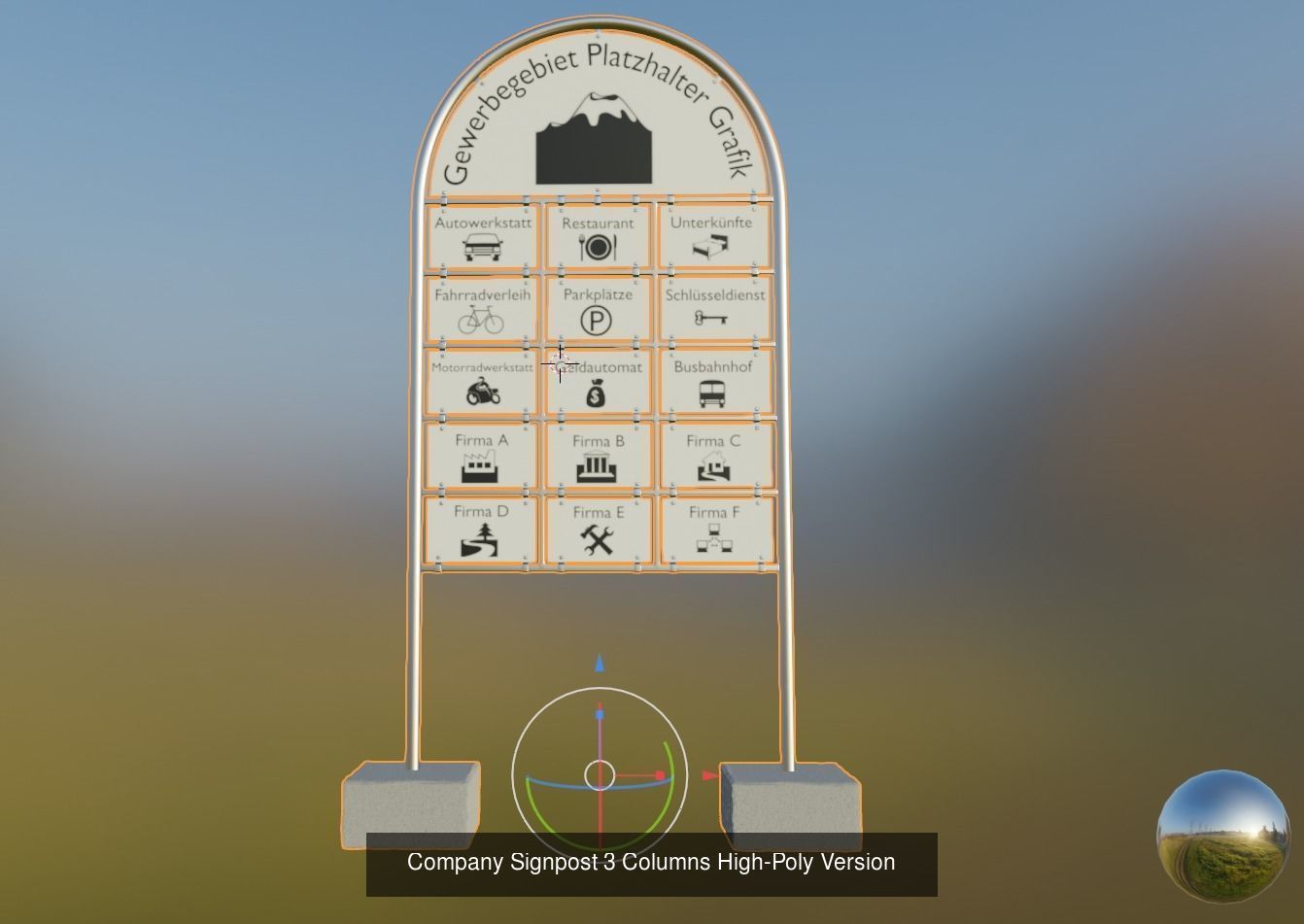 Big Advertising Material Package 3D Model Collection_50