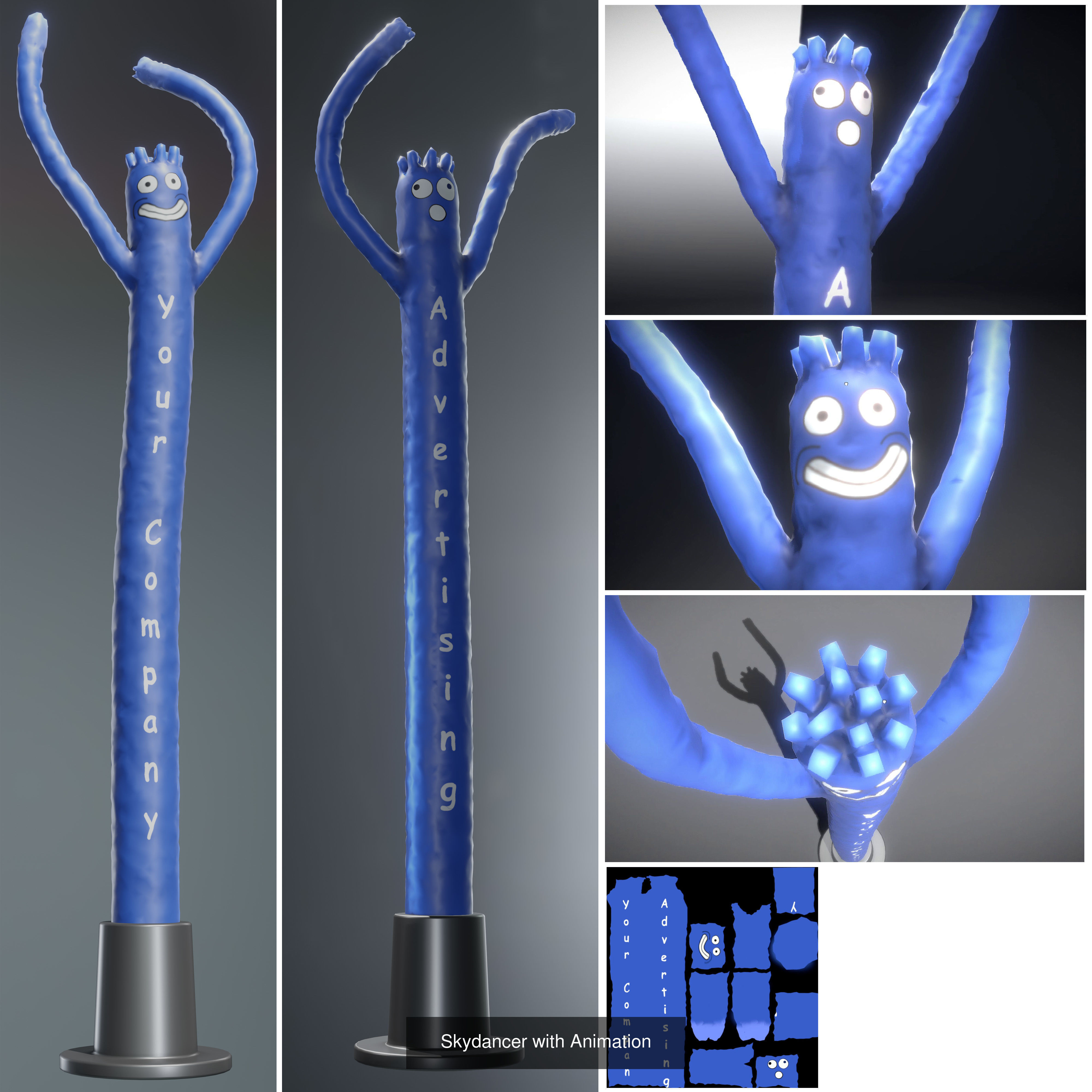 Big Advertising Material Package 3D Model Collection_32