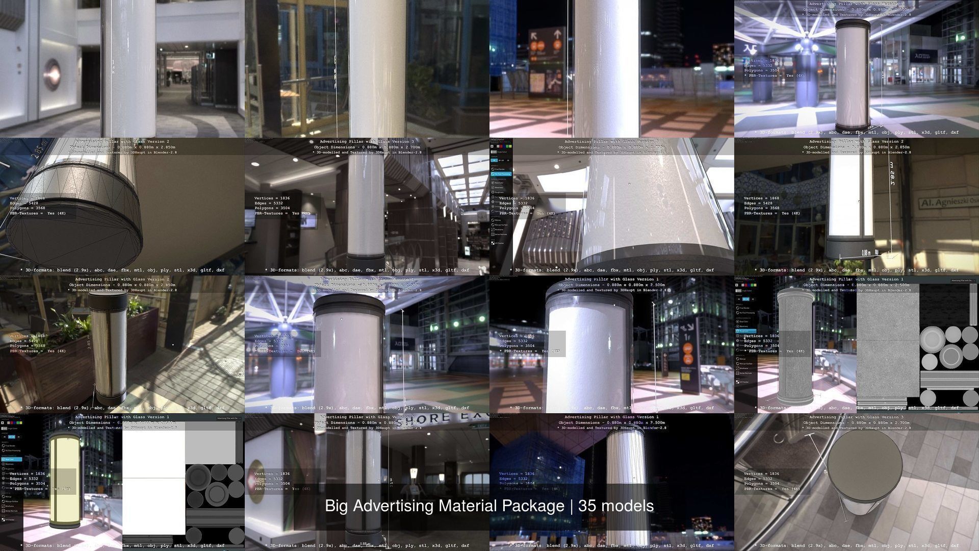 Big Advertising Material Package 3D Model Collection_25