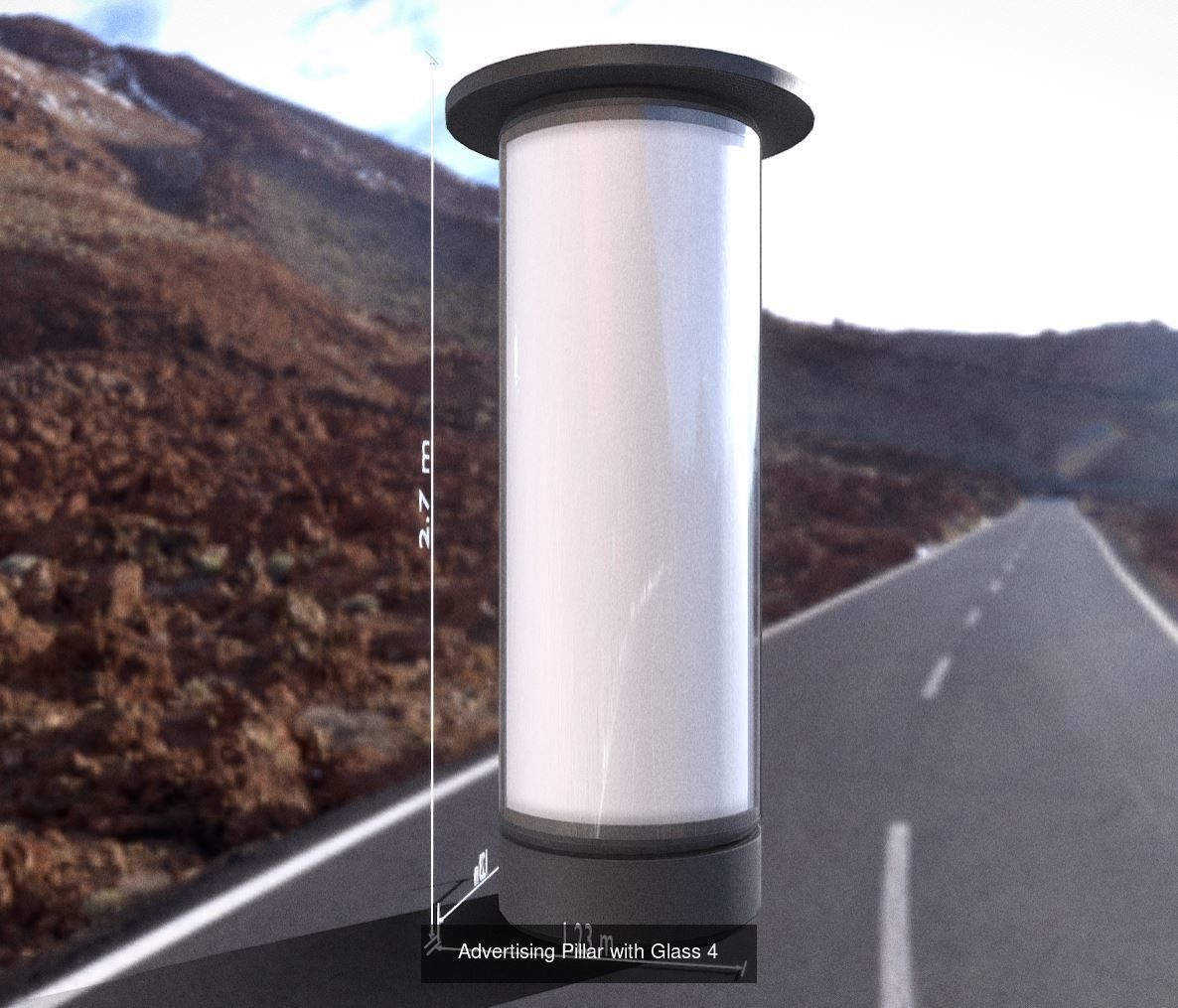 Big Advertising Material Package 3D Model Collection_57