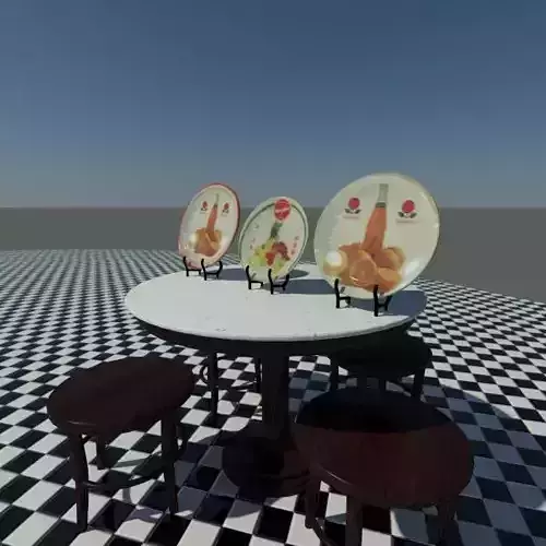 Decorative Local Singapore Plate - Dish Design