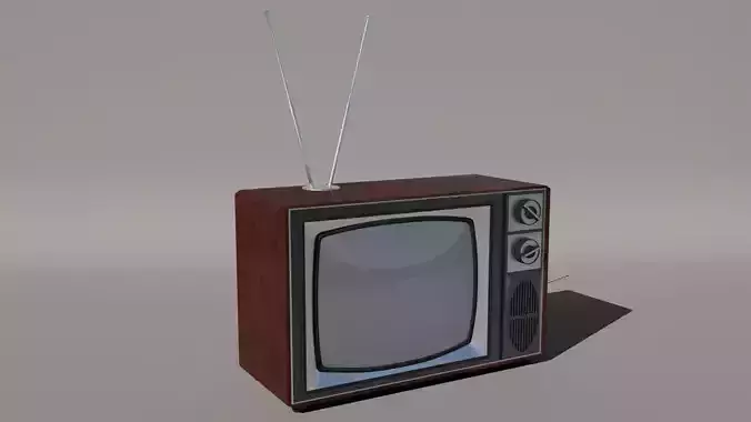 Old Style Vintage TV Free 3D model