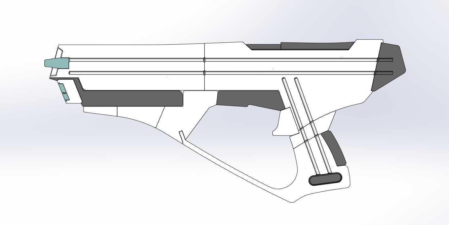 Maquis Rifle from Star Trek DSP and Voyager 3D print model_30