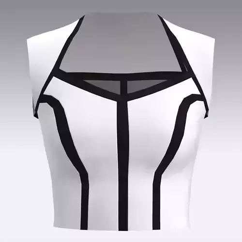 Blouse black ad white