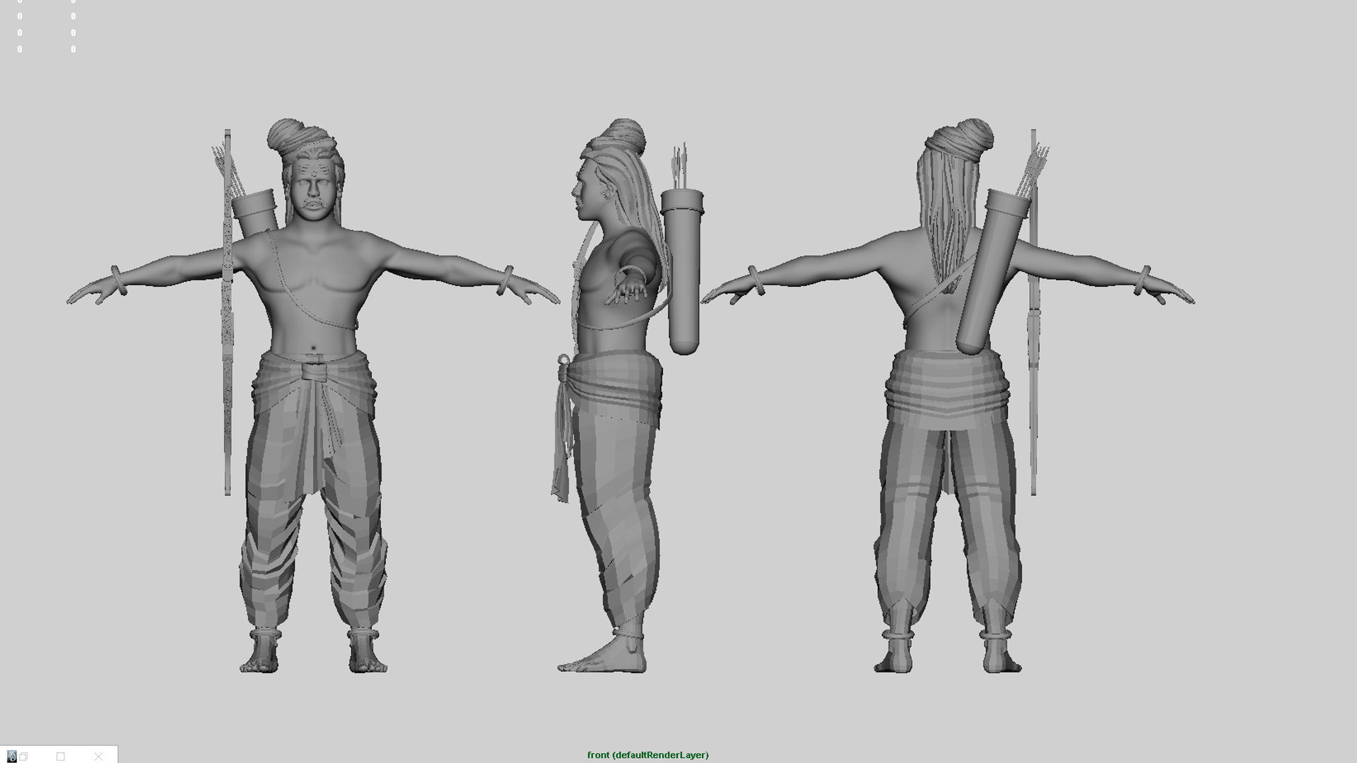 Hunter man  3D model_8