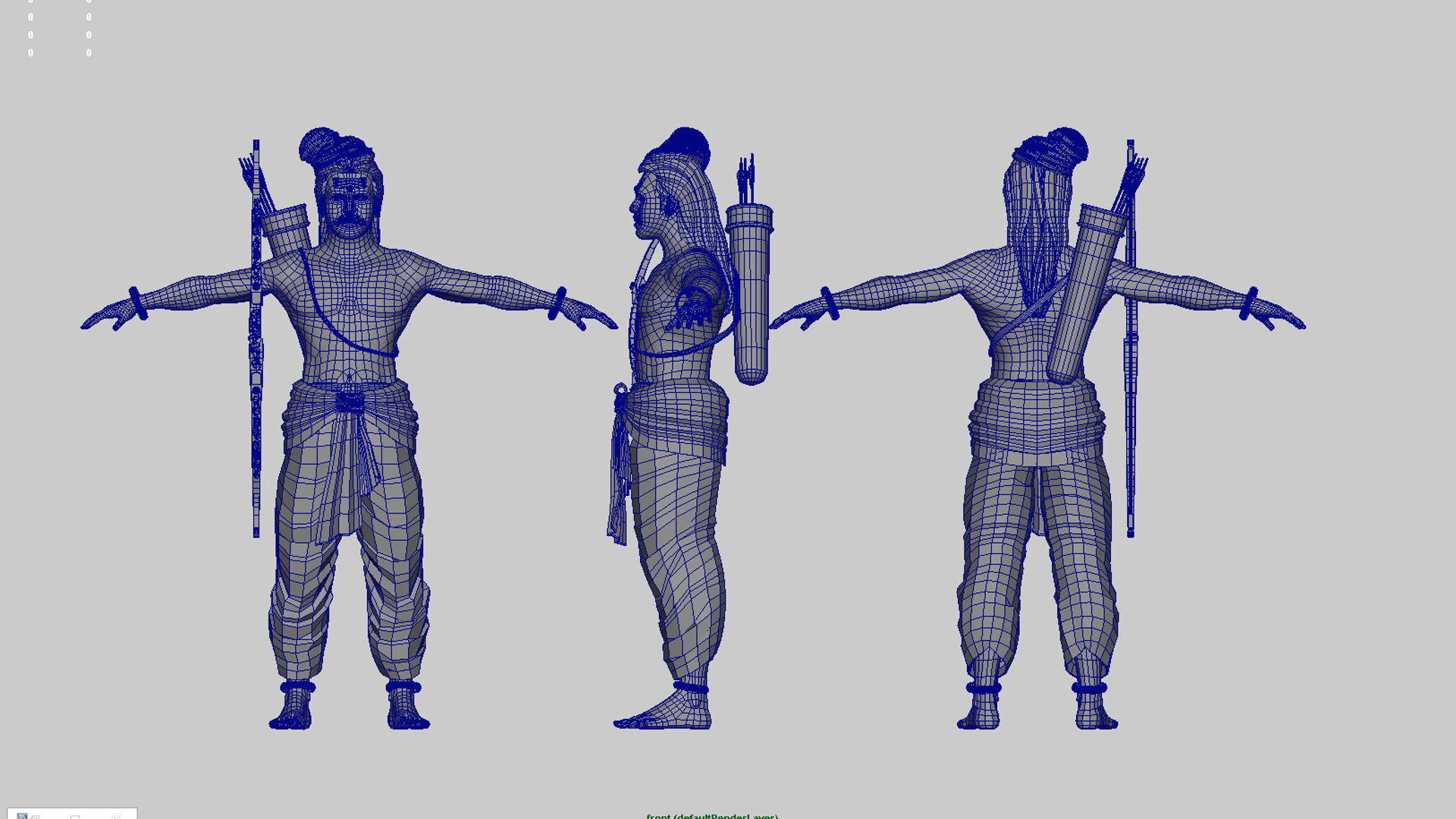 Hunter man  3D model_9