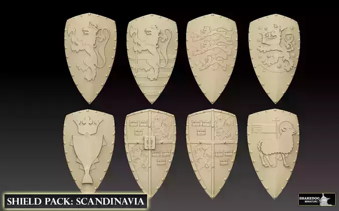 Shield Pack Scandinavia 3D print model
