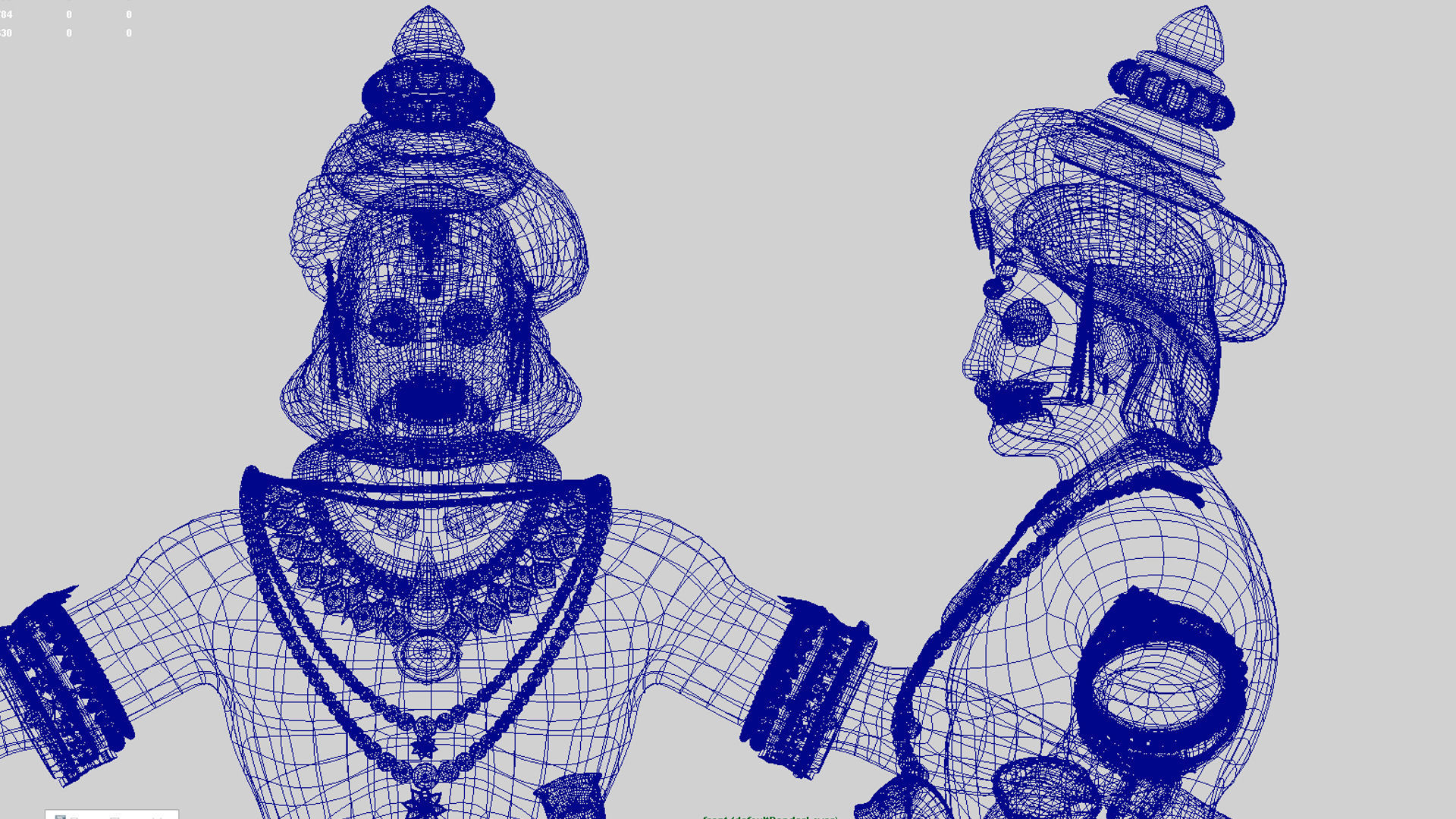 king 2 statue of indian man 3D model_8