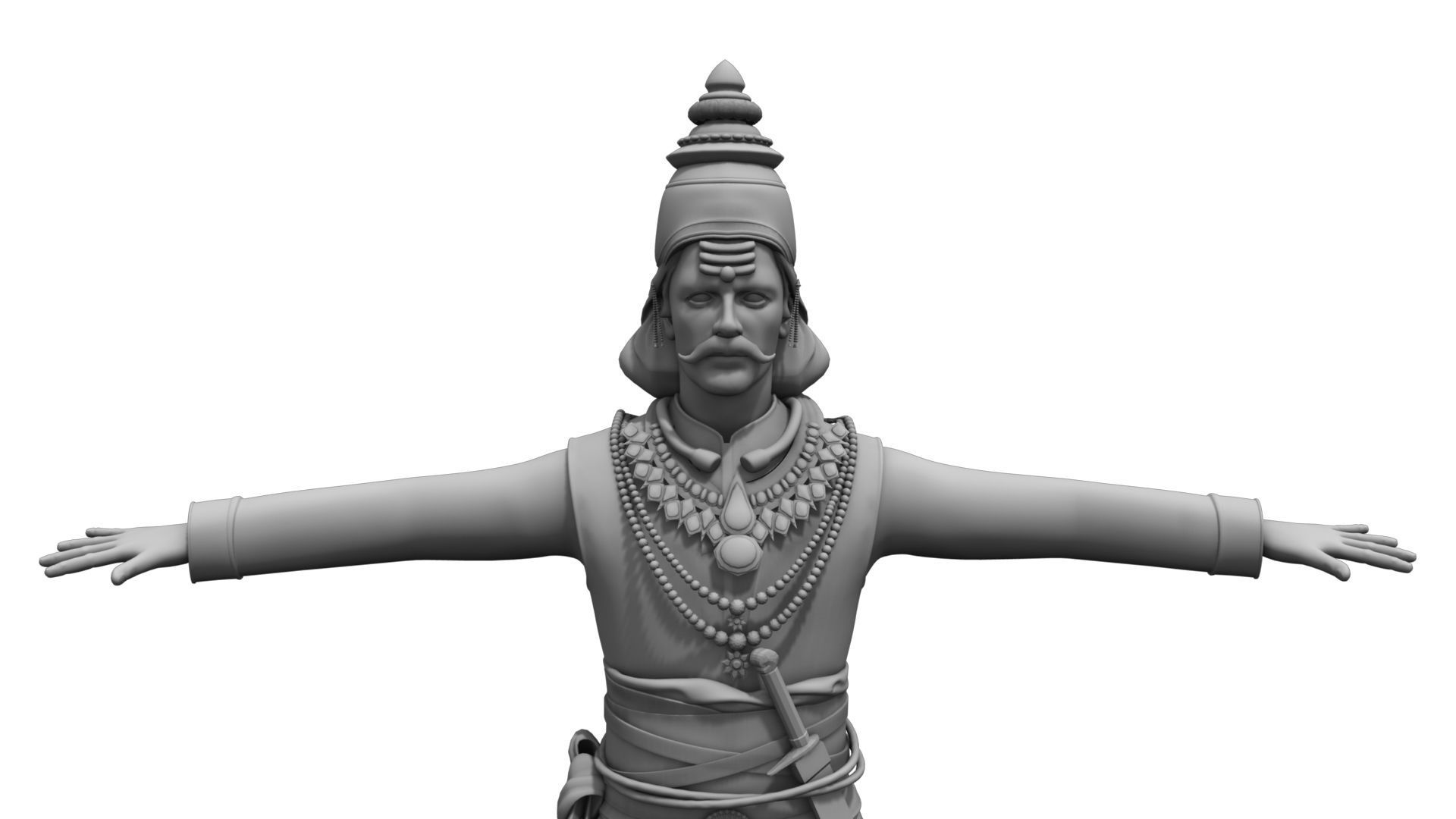 king  man india 3D model_1
