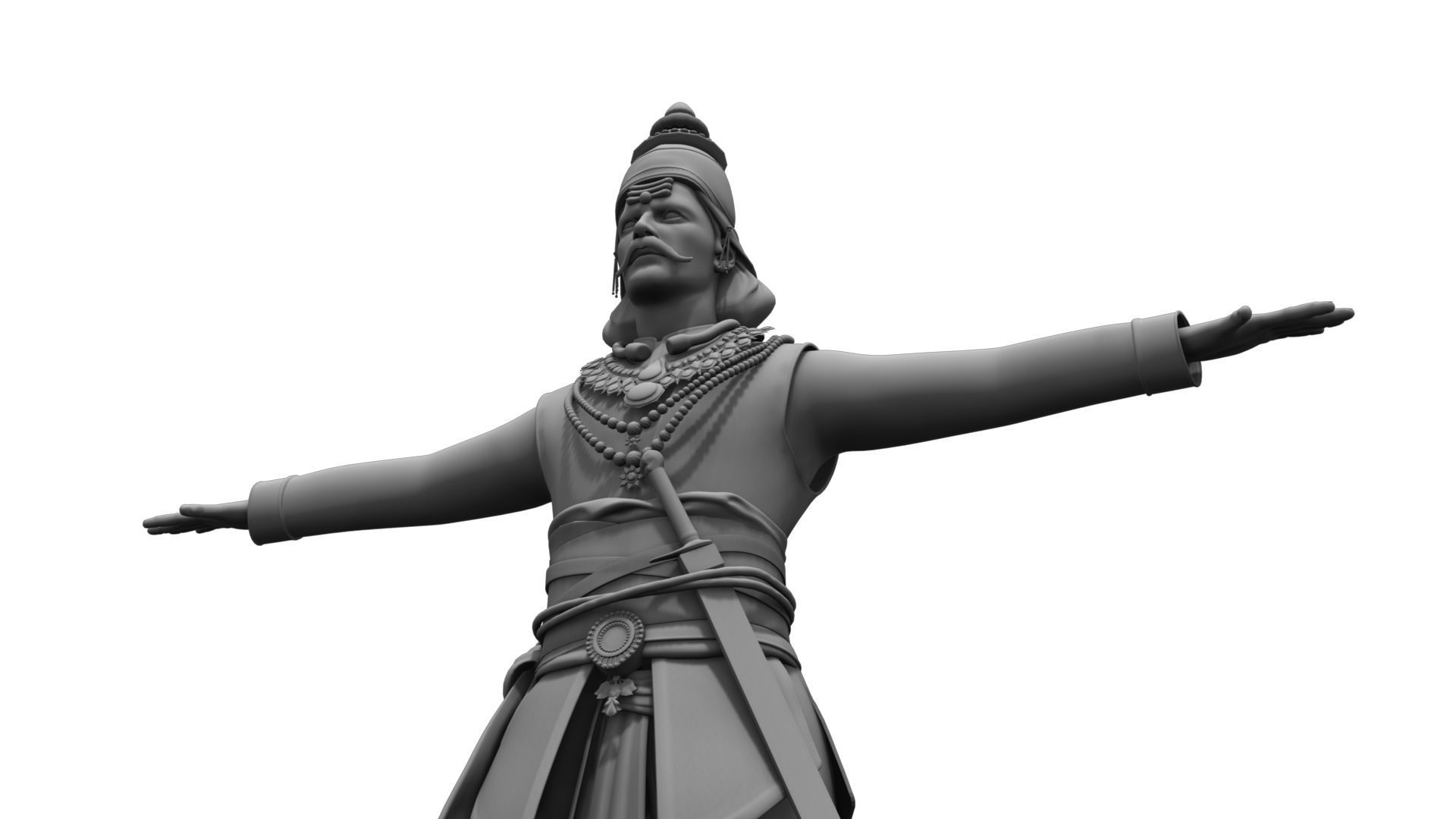king  man india 3D model_3