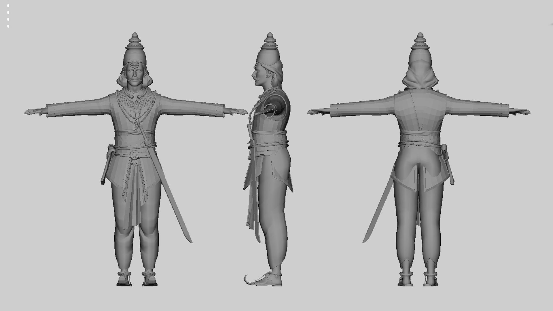 king  man india 3D model_5