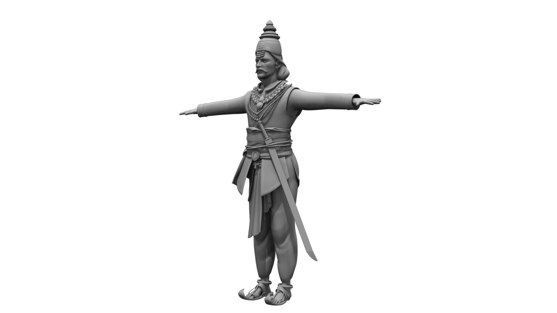 king  man india 3D model_2