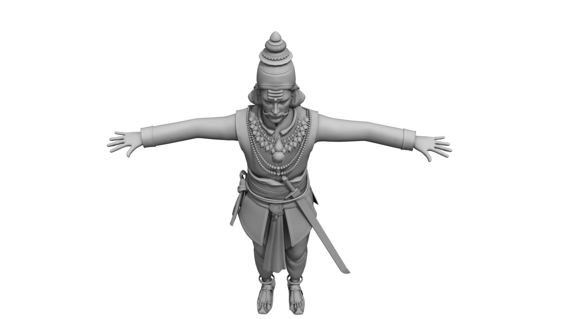 king  man india 3D model_4