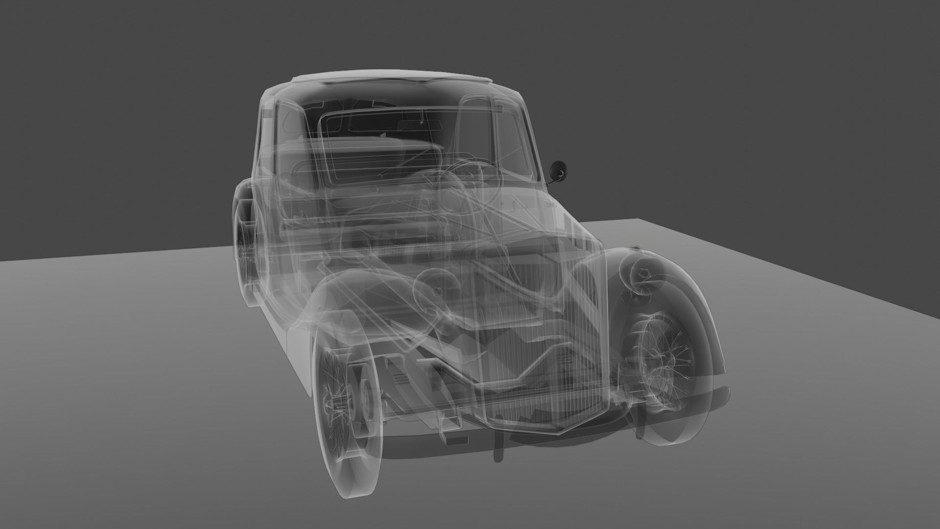 Renault Celtaquatre Low-poly 3D model_56