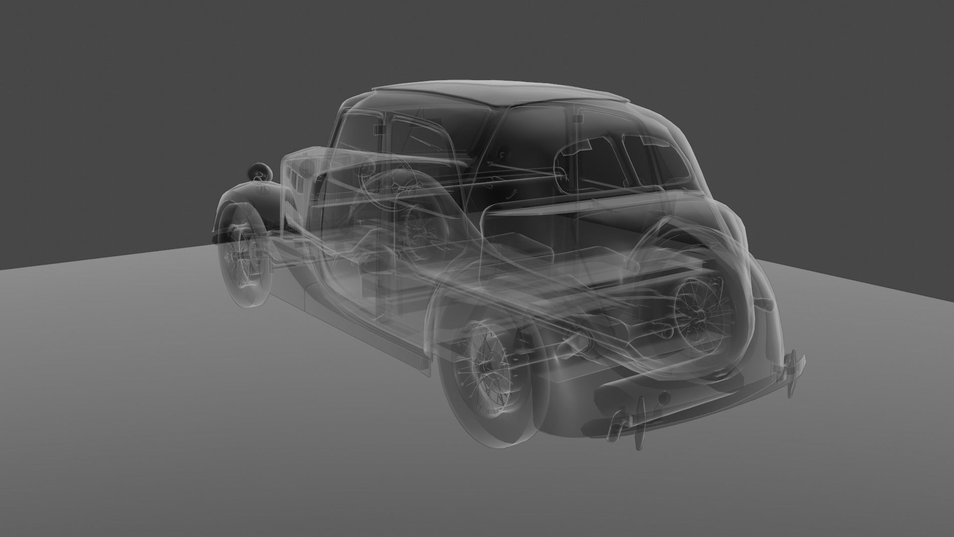Renault Celtaquatre Low-poly 3D model_45