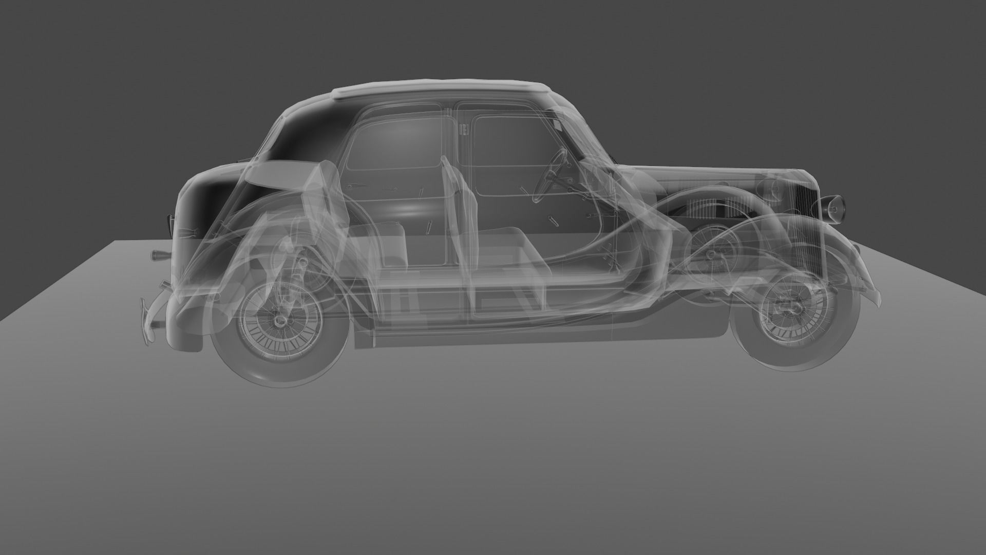 Renault Celtaquatre Low-poly 3D model_51