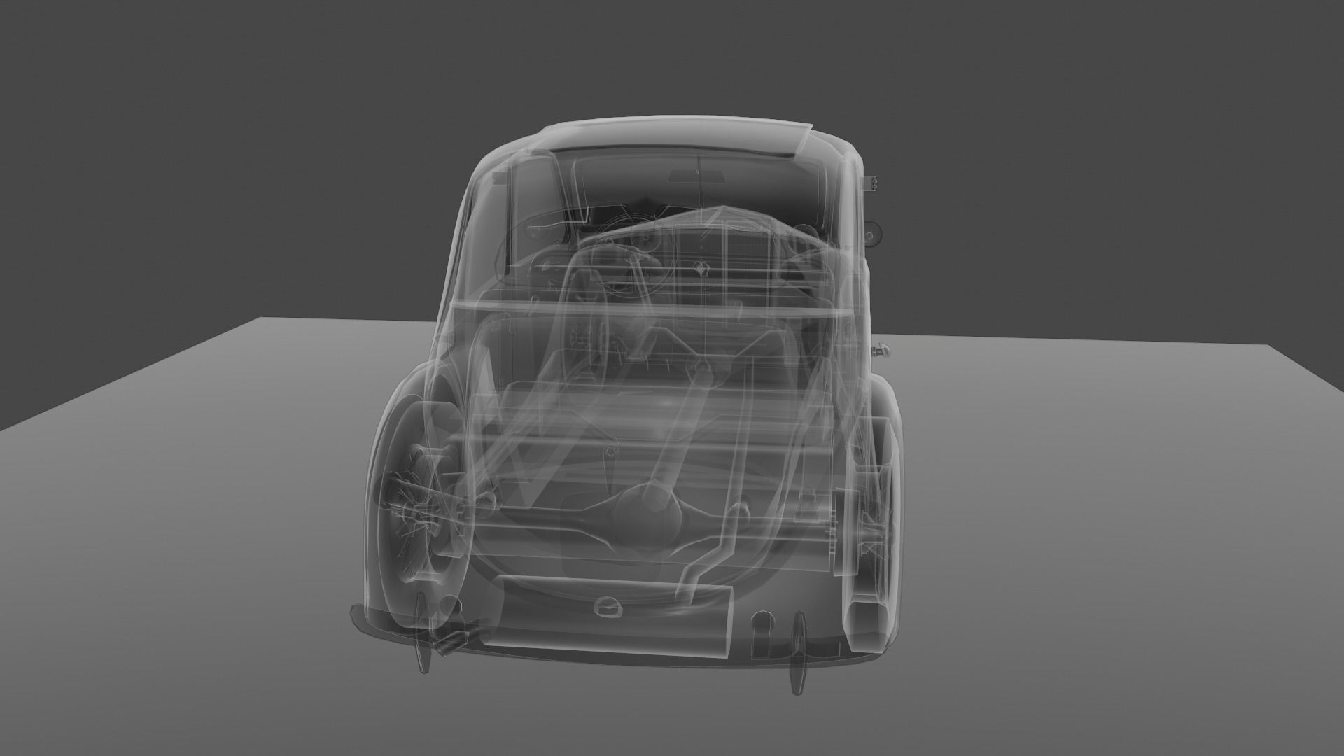 Renault Celtaquatre Low-poly 3D model_47