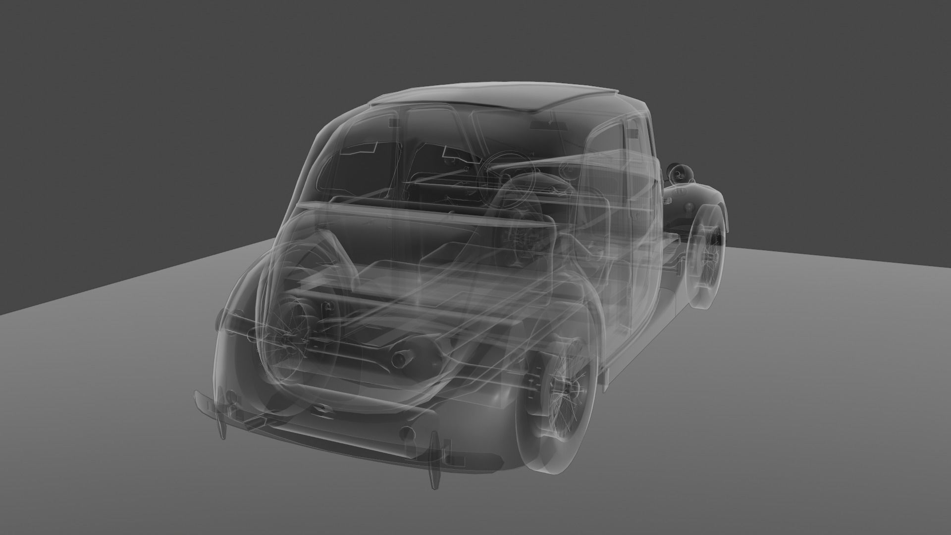 Renault Celtaquatre Low-poly 3D model_48