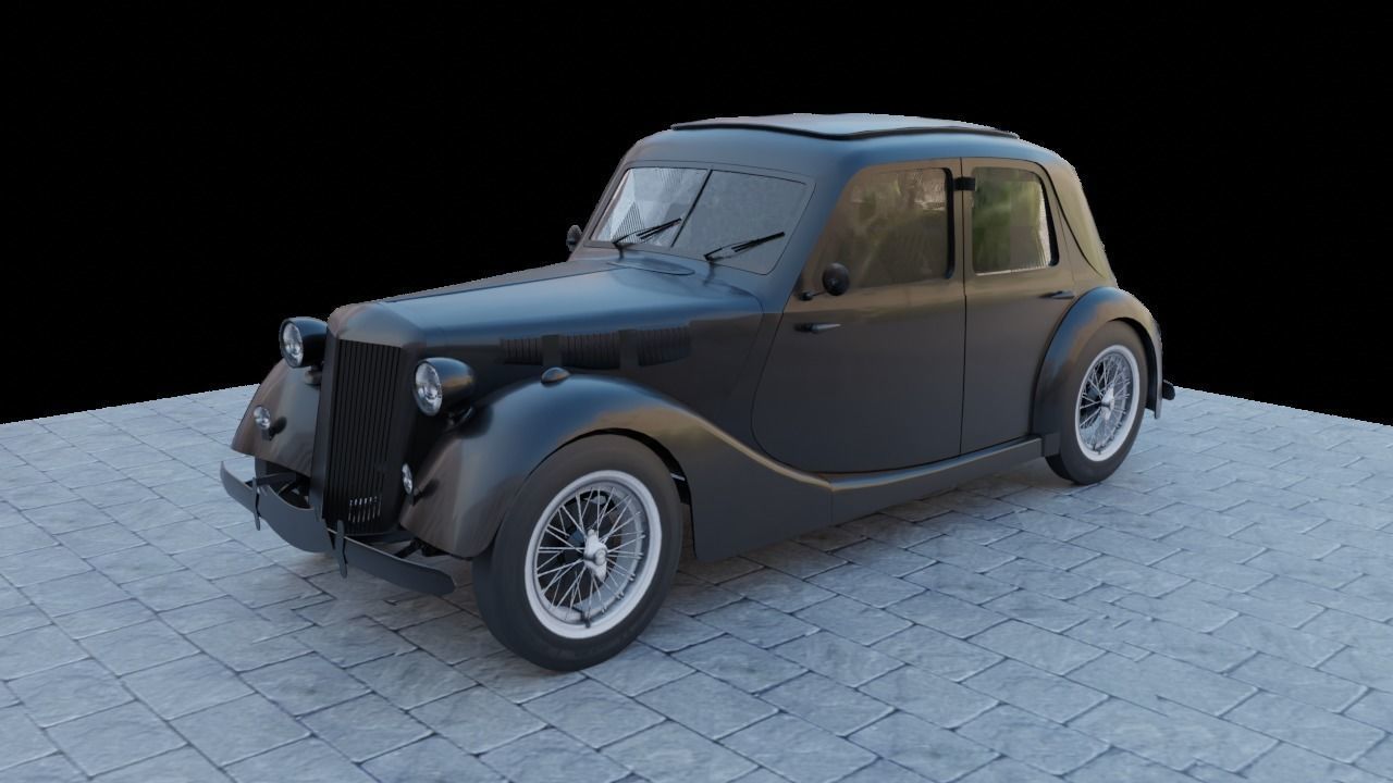 Renault Celtaquatre Low-poly 3D model_1