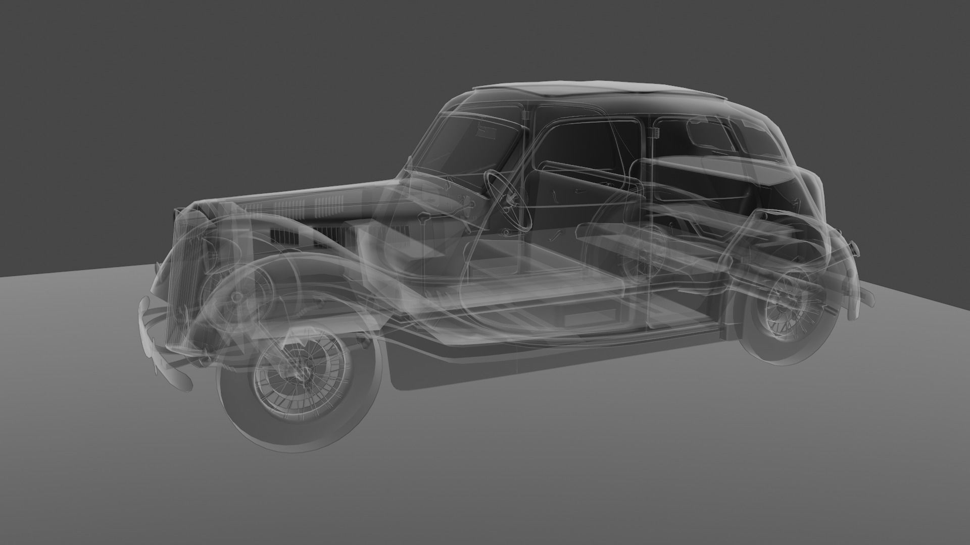 Renault Celtaquatre Low-poly 3D model_42