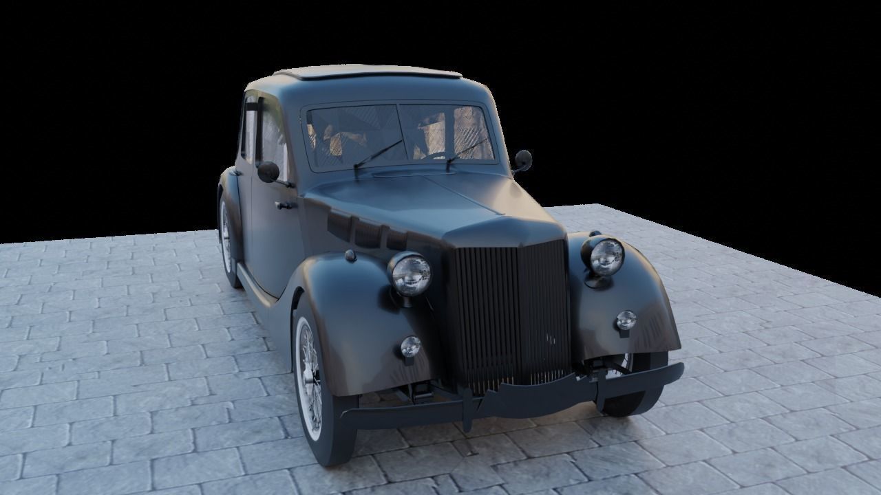 Renault Celtaquatre Low-poly 3D model_16
