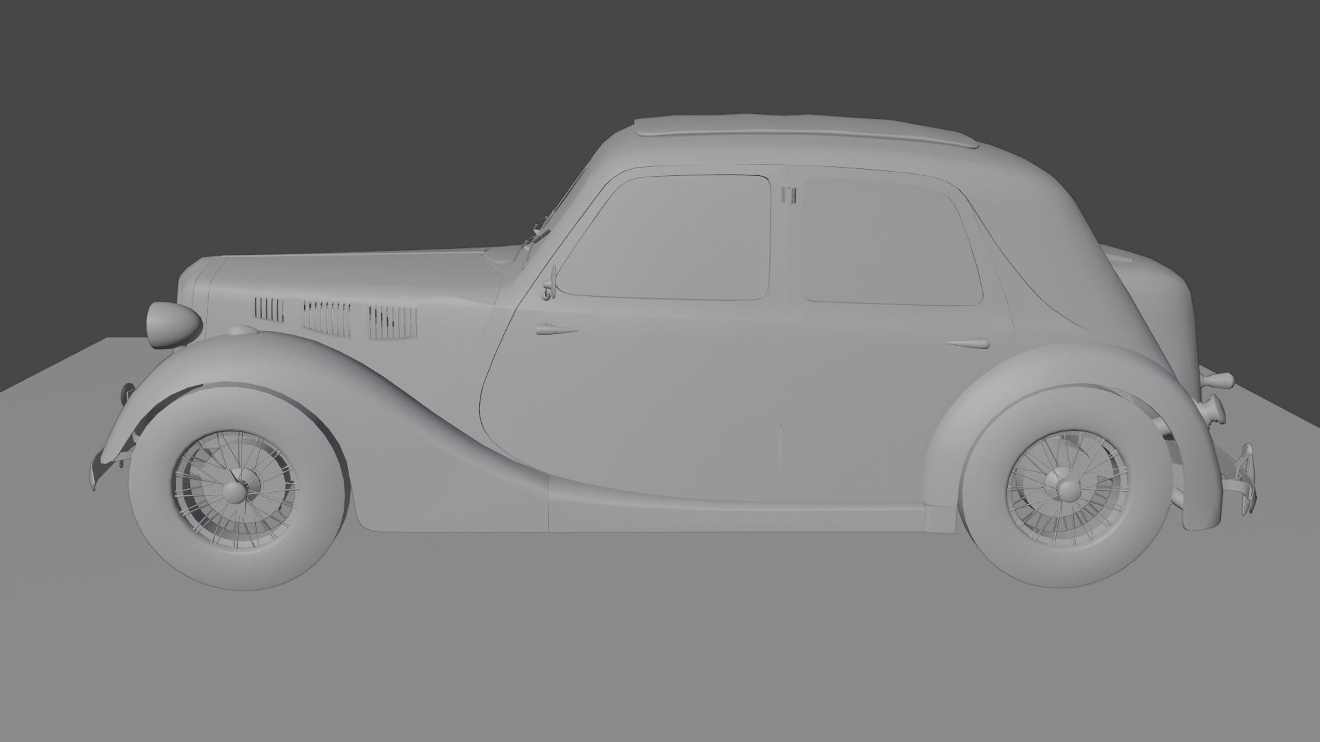 Renault Celtaquatre Low-poly 3D model_23